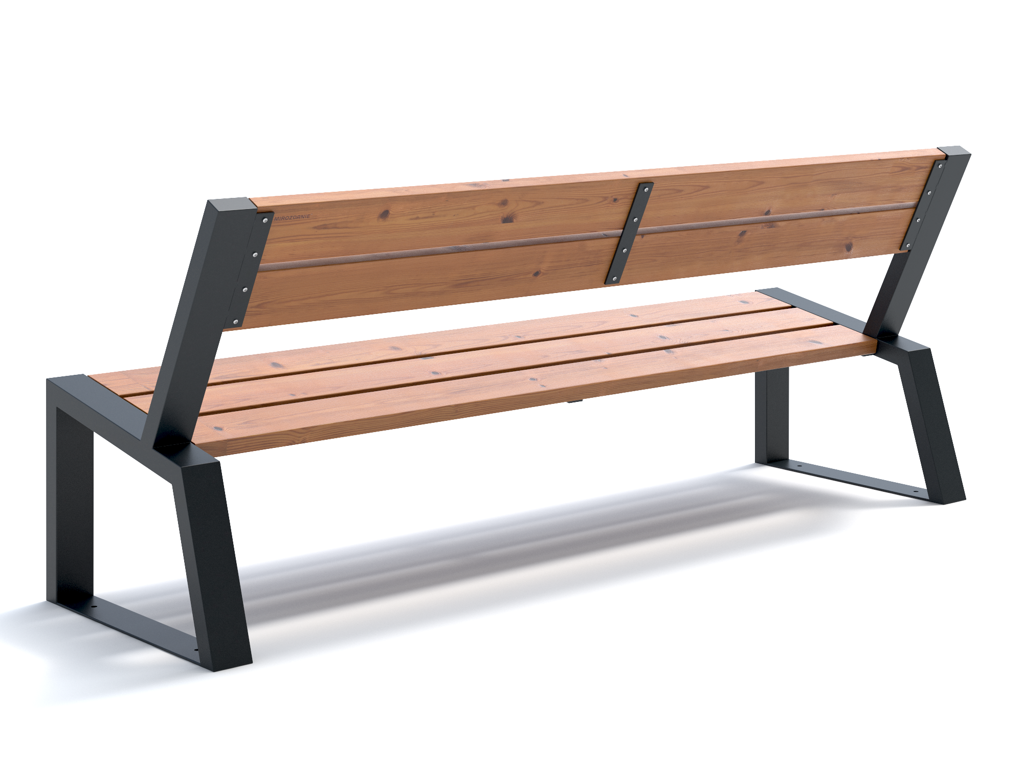 Изображение товара Скамья садово-парковая Mirozdanie Stone 2000 графит