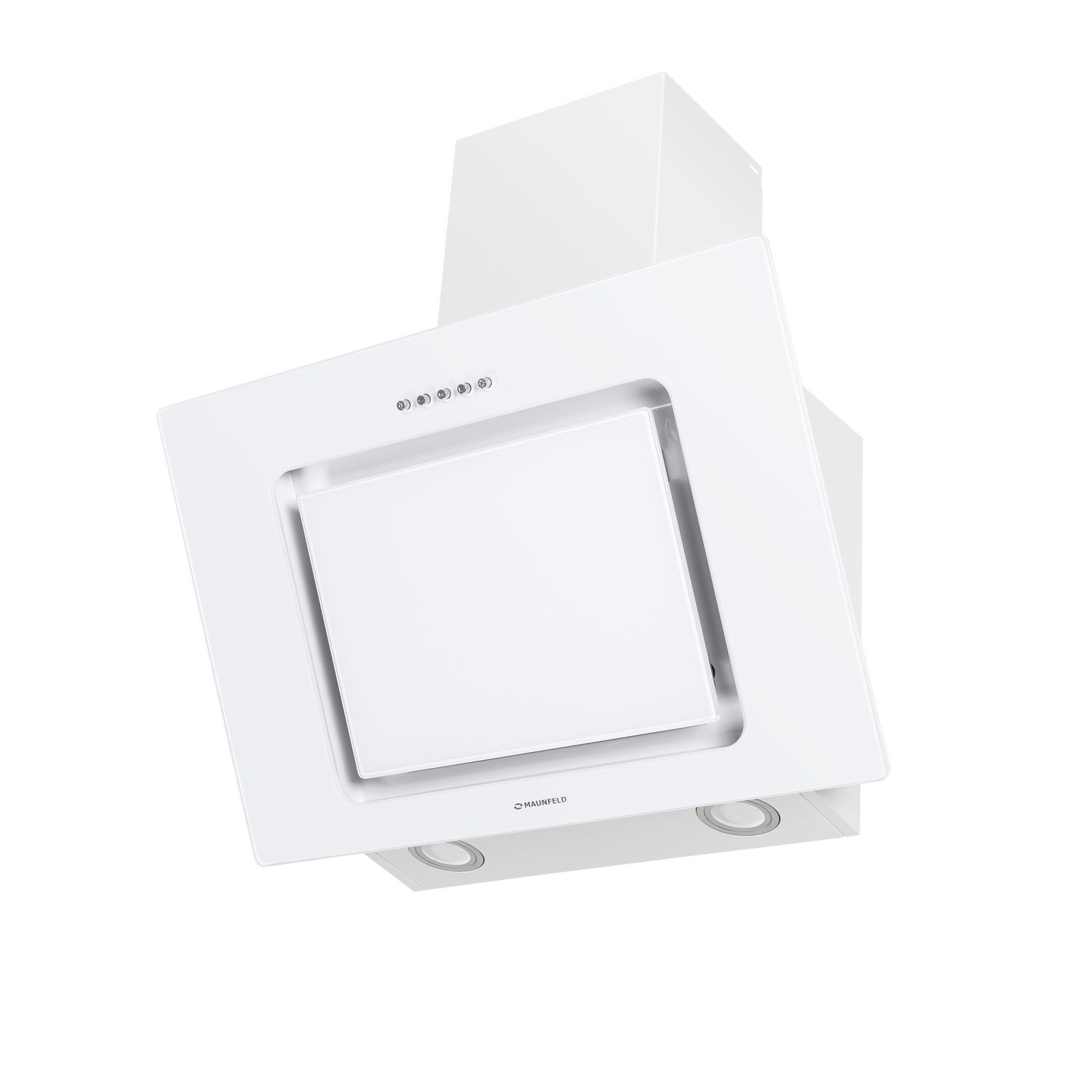 Изображение товара Кухонная вытяжка Maunfeld York Push 60 белая наклонная с LED освещением