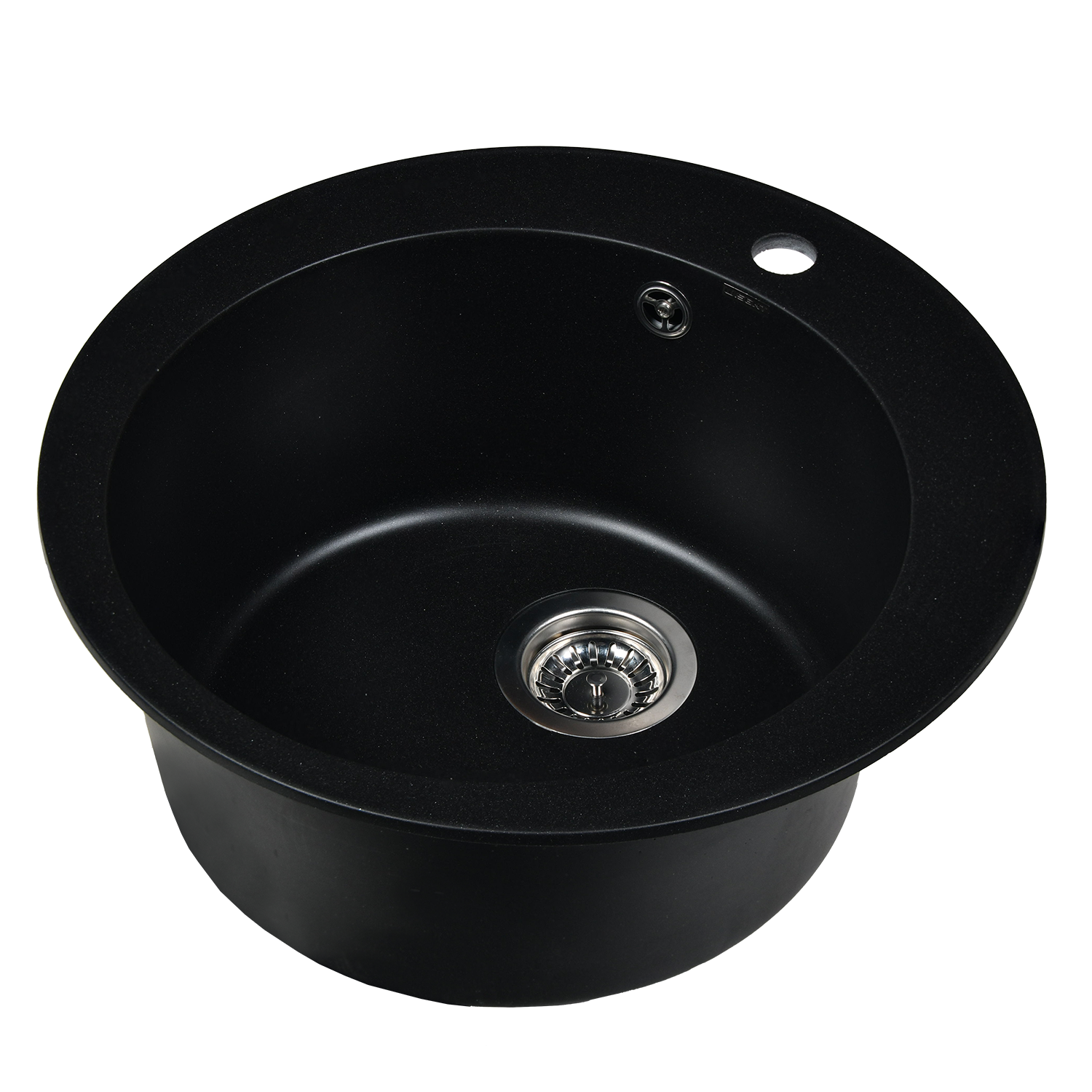 Изображение товара Мойка для кухни из искусственного камня Wisent MWR510-25 оникс 50x50 см