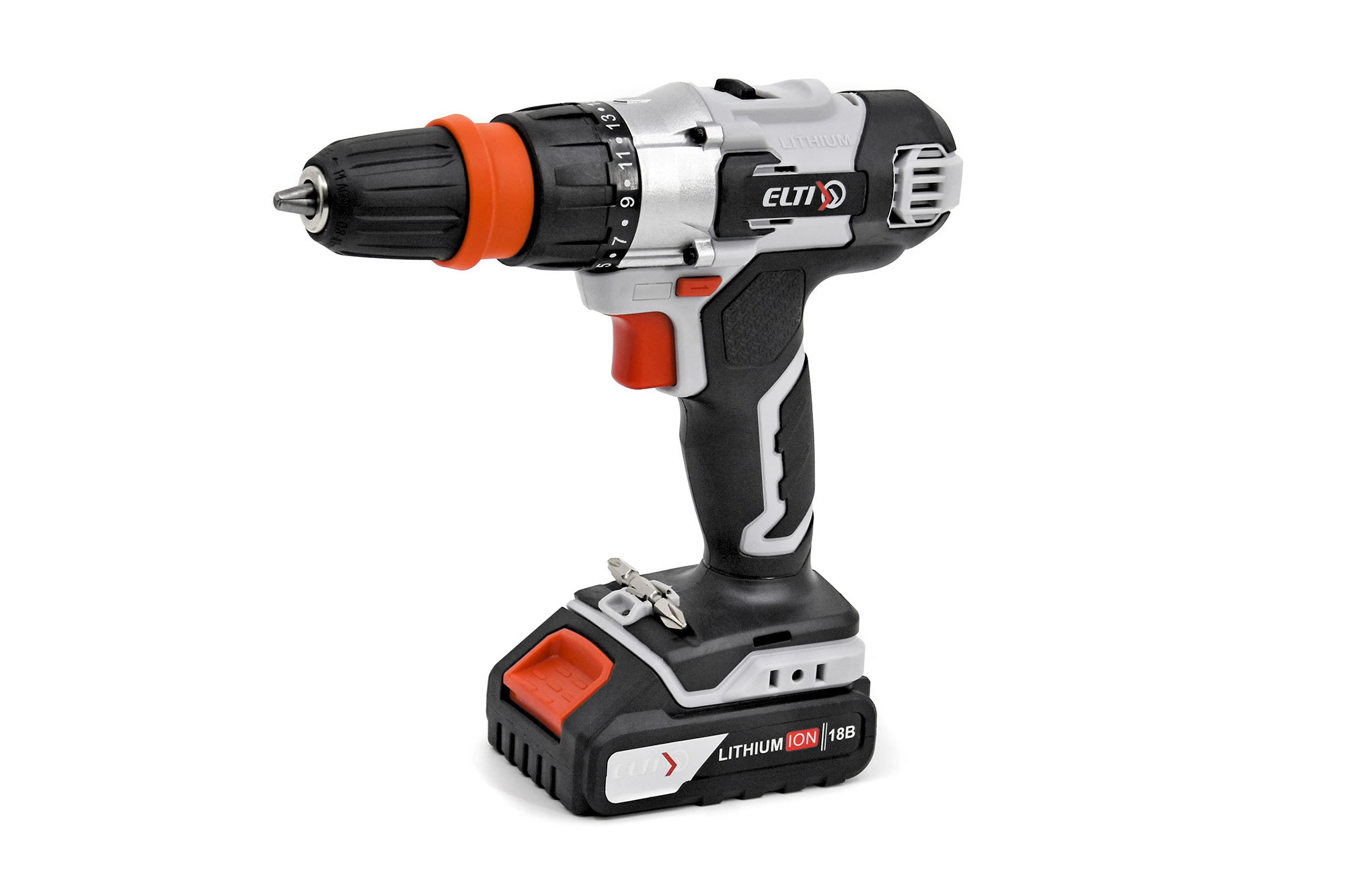 Изображение товара Аккумуляторная дрель-шуруповерт ELTI ДА-18-2ЛС-М 18 В, 2 Аккумулятора, Быстрая Зарядка