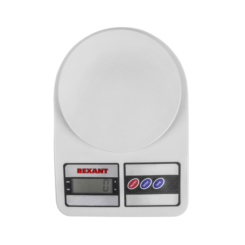 Изображение товара Электронные весы Rexant 72-1003 до 5 кг с ЖК дисплеем и функцией вычёта тары