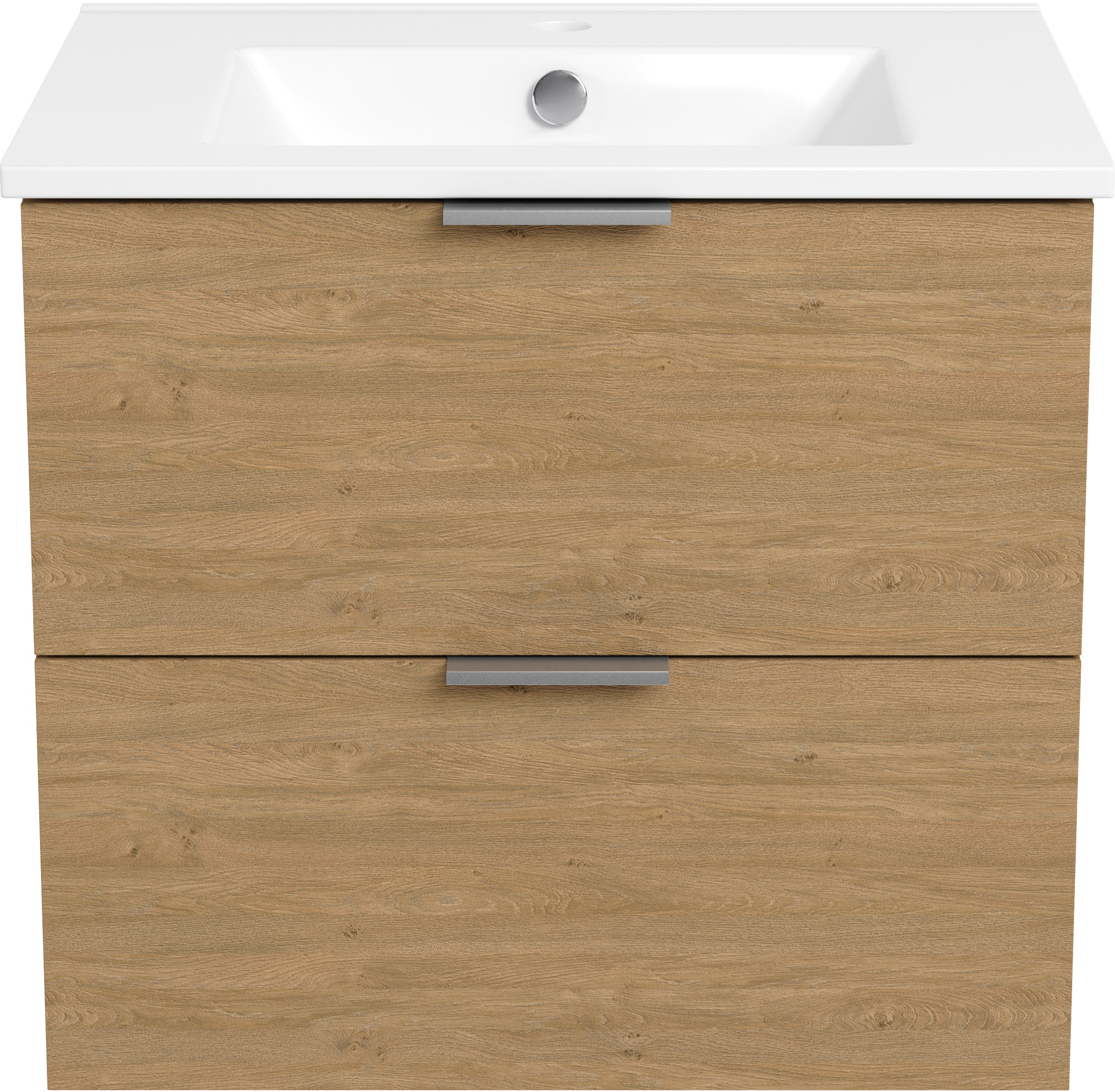 Изображение товара Тумба под раковину подвесная Sensea Essential 60 см цвет дуб