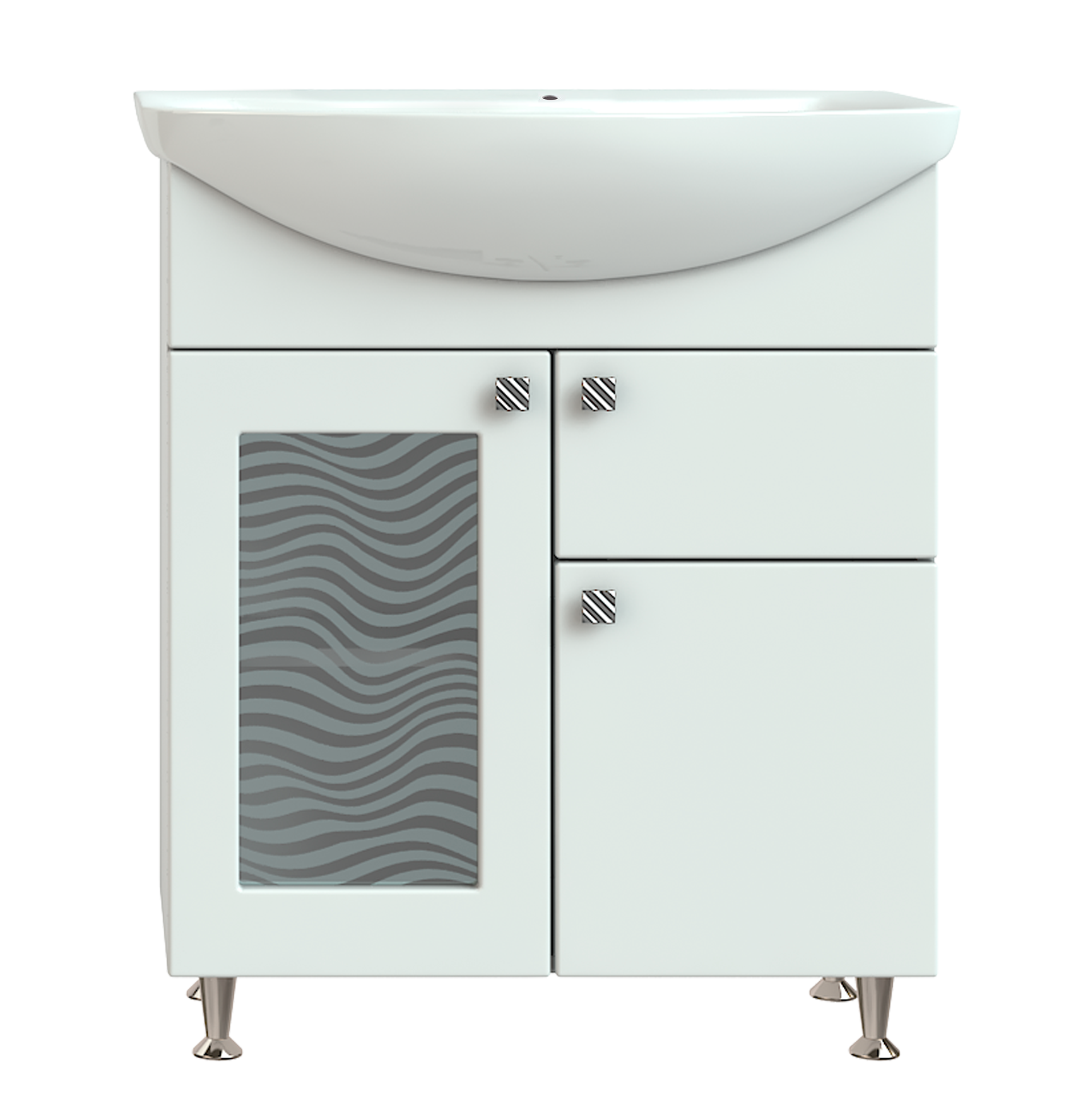 Изображение товара Тумба под раковину напольная «Мальта» 65 см цвет белый