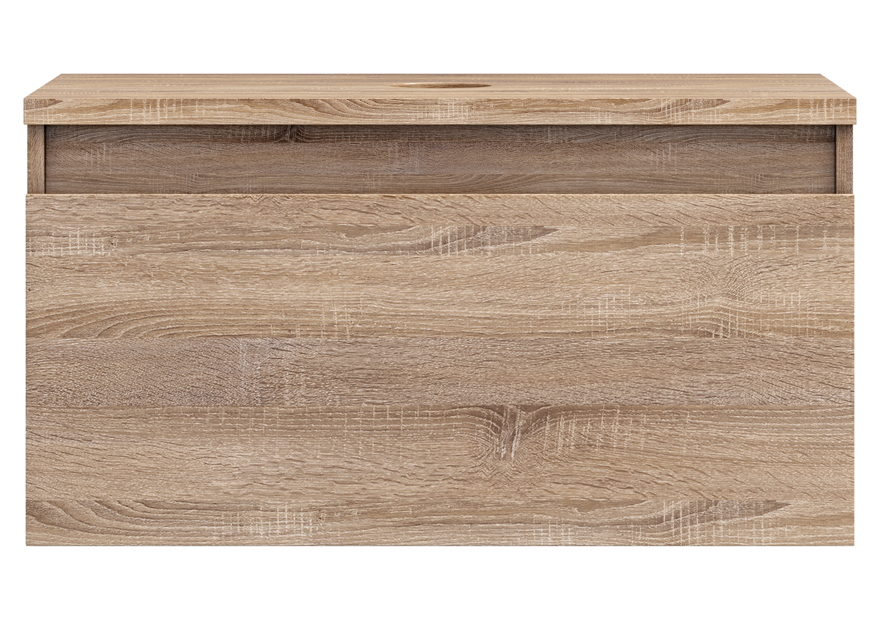 Изображение товара Тумба под раковину подвесная Vigo Matteo 80 см цвет дуб сонома