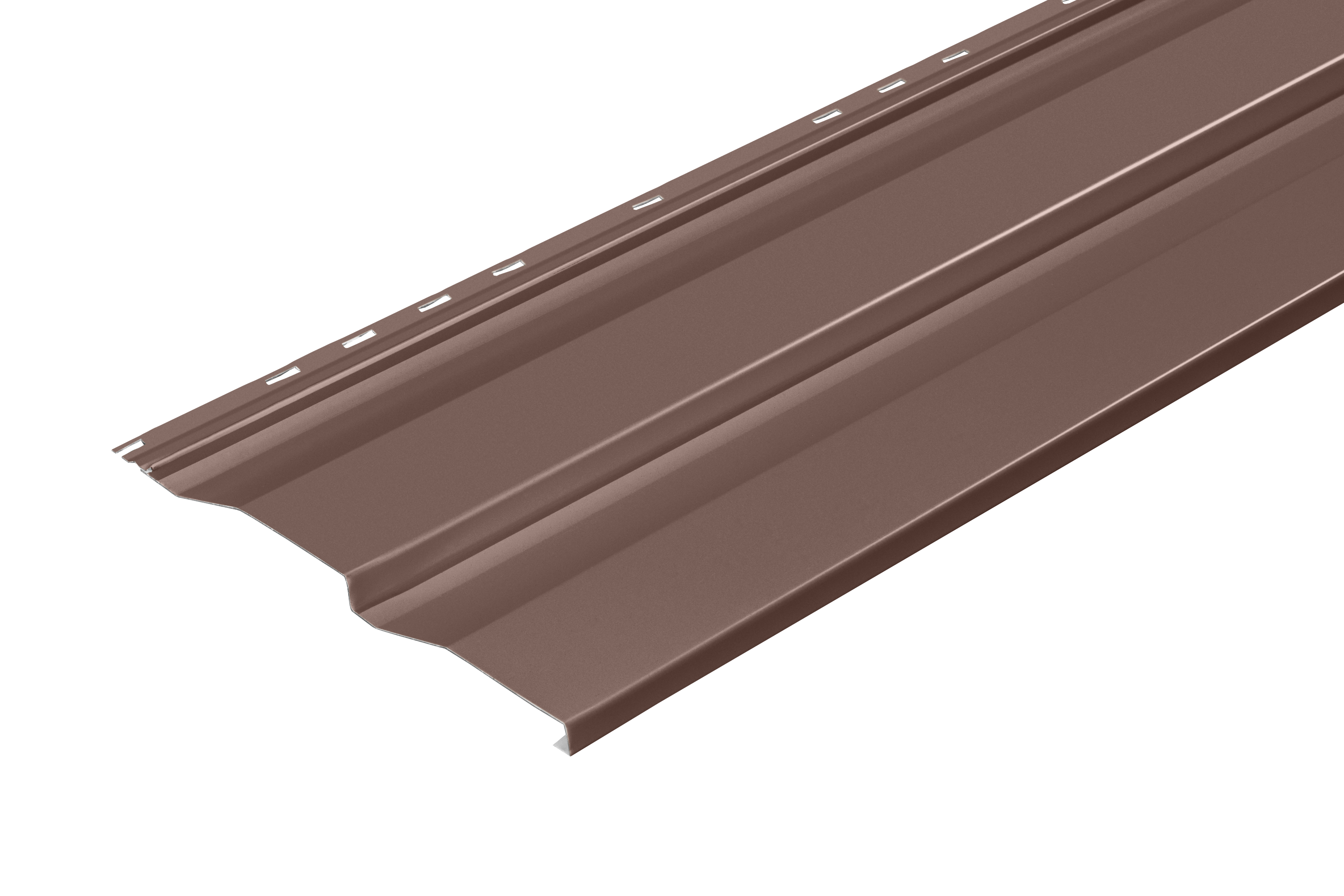 Сайдинг металлический корабельная доска 3 м Коричневый 0.684 м²