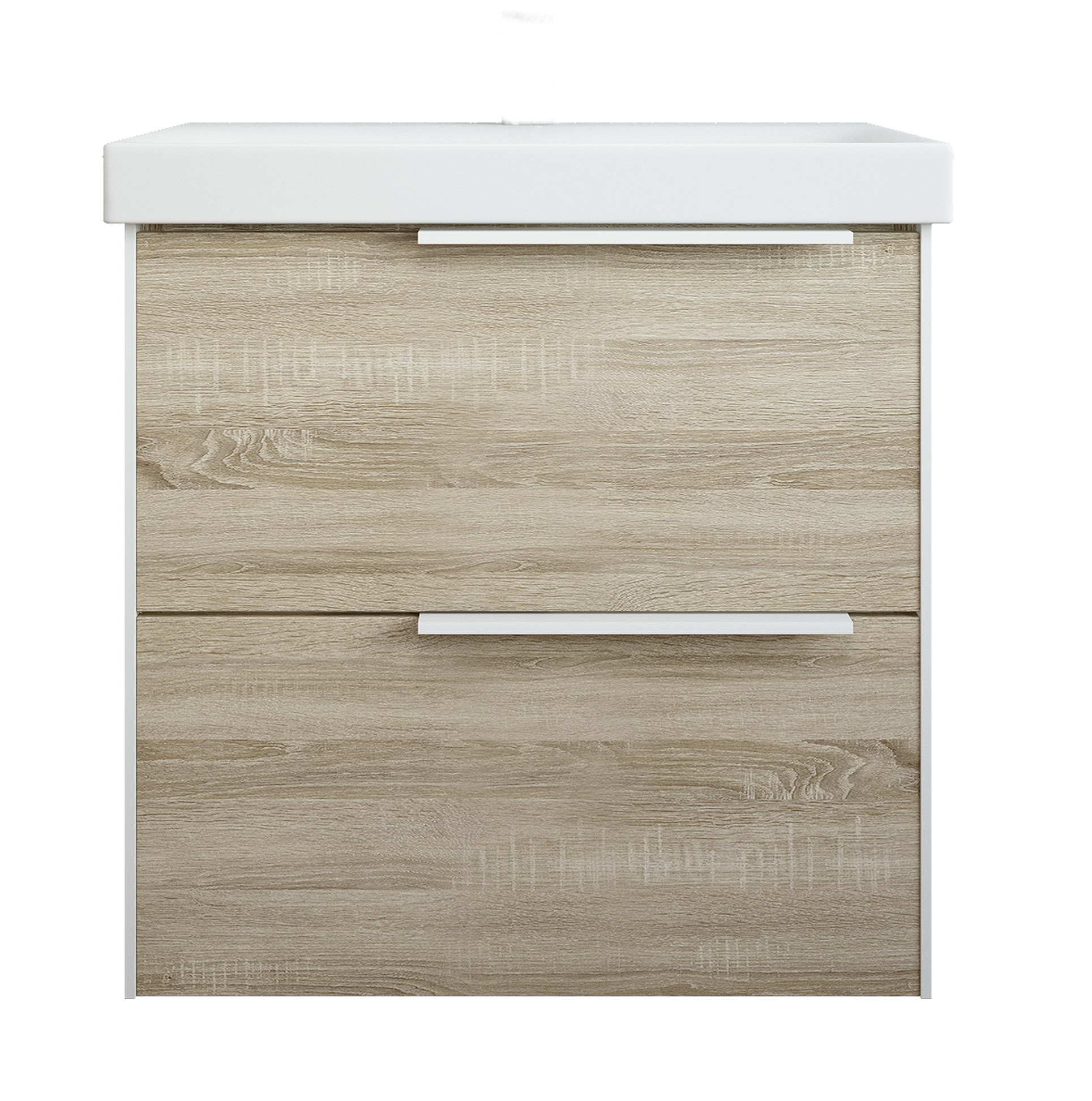 Изображение товара Тумба под раковину подвесная Sanflor Барселона 60 см цвет дуб сонома