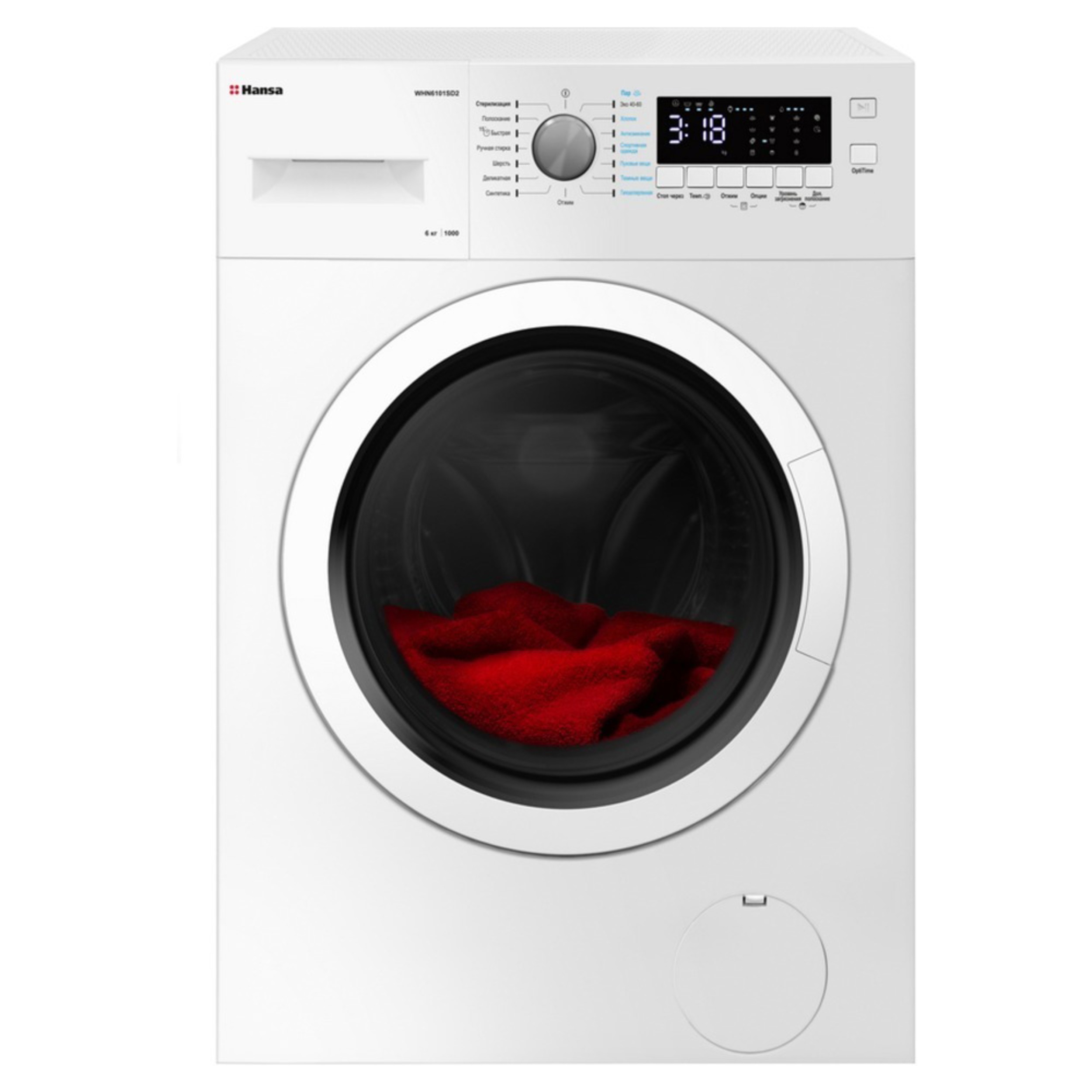 Изображение товара Стиральная машина Hansa Whn6101sd2 59.5x85x40 см 6 кг цвет белый
