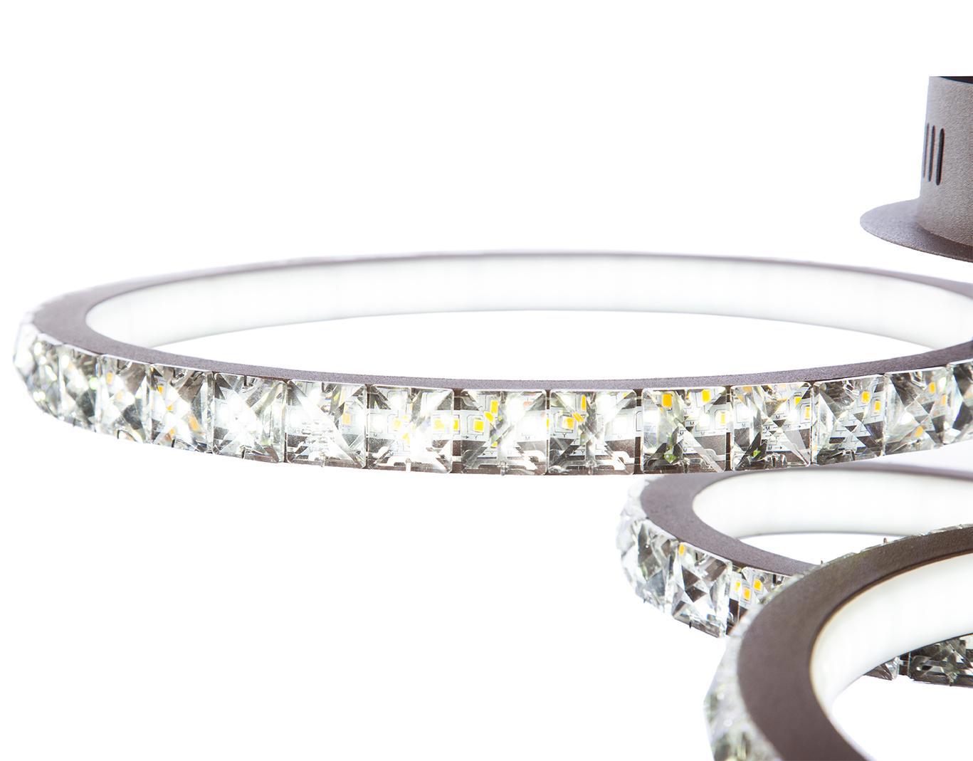 Изображение товара Светильник настенно-потолочный светодиодный СЕЛЕНА 6089/6_COFF__(1) 4 м² нейтральный белый свет цвет коричневый