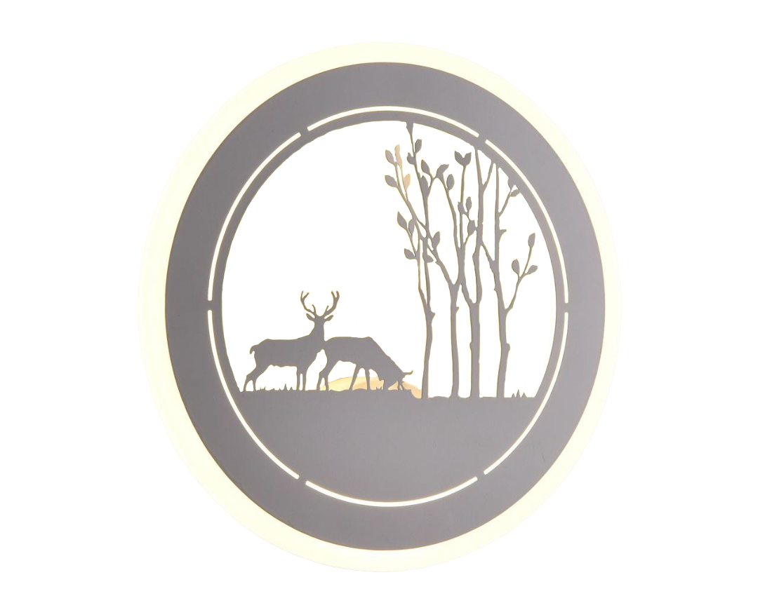 Изображение товара Светильник настенно-потолочный светодиодный Мелодия Света 1176 30 м² нейтральный белый свет цвет белый