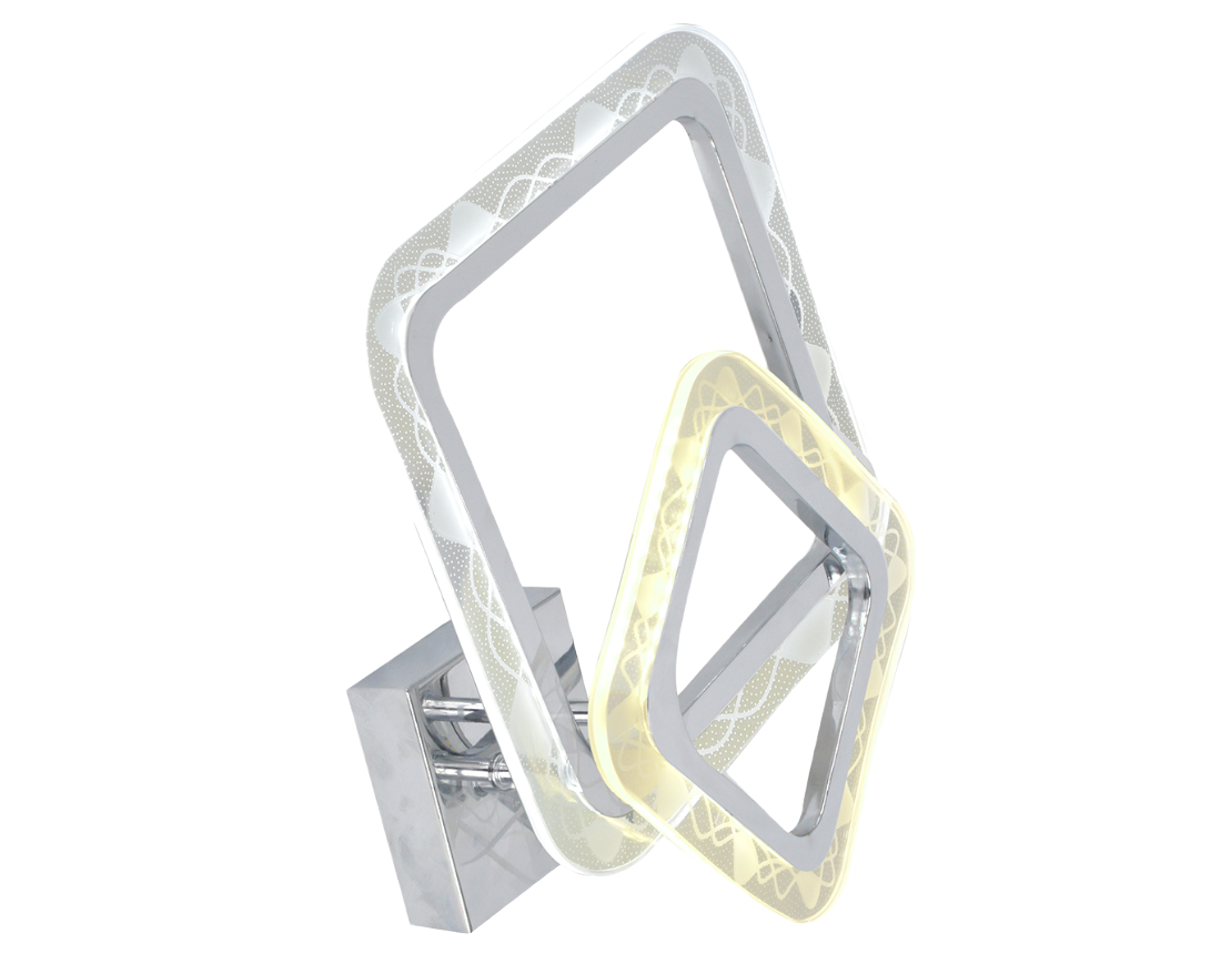 Изображение товара Светильник настенно-потолочный светодиодный СЕЛЕНА M68793-2-19W_CR__(1) 4 м² нейтральный белый свет цвет белый