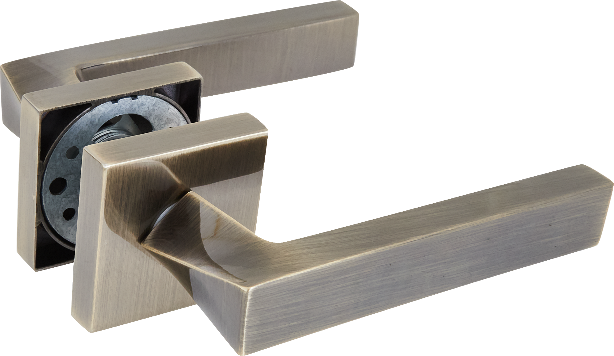 Дверные ручки 136 Q комплект цвет бронза