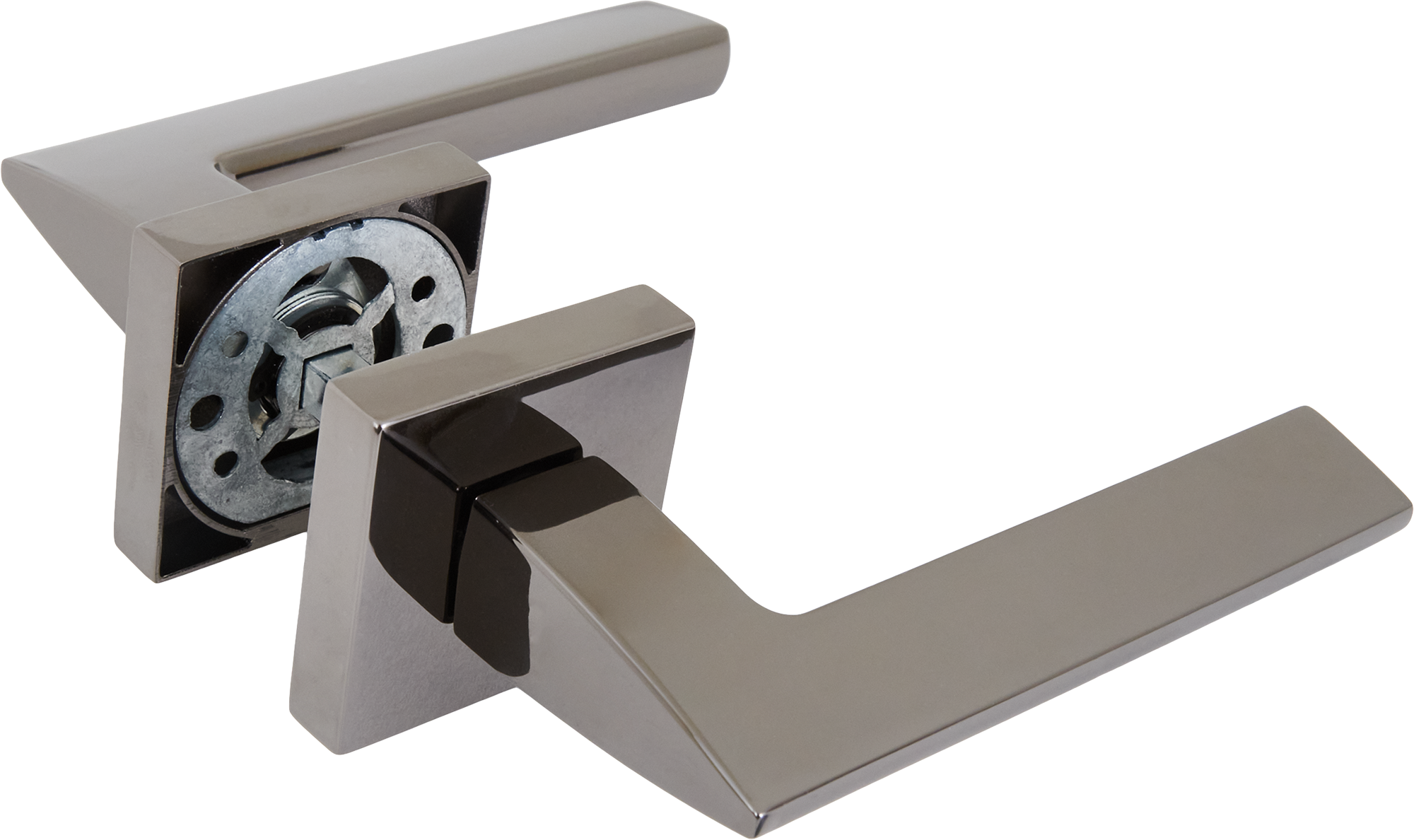 Дверные ручки 139 F комплект цвет графит