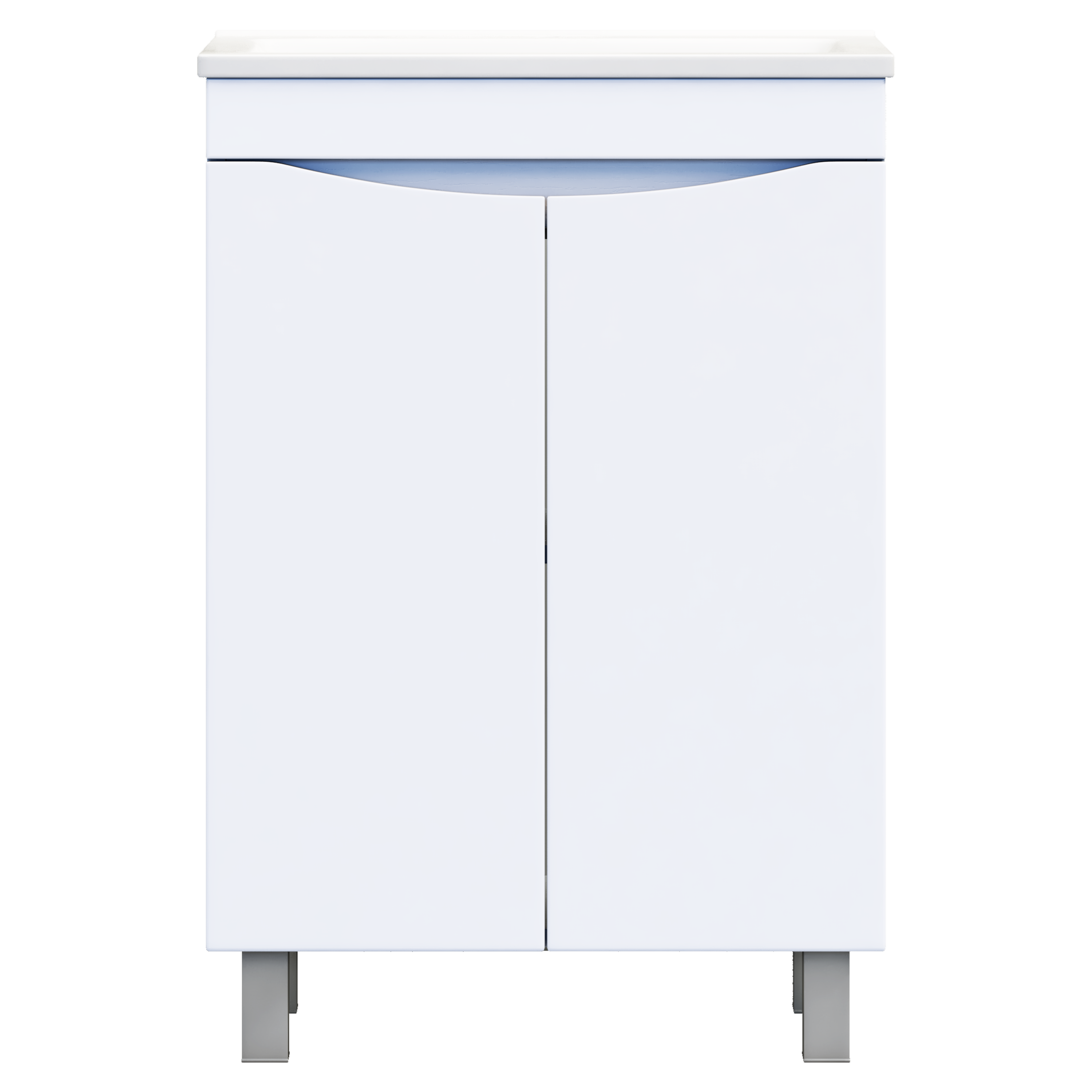 Изображение товара Тумба под раковину Vigo Emily Core 58.4х38.6х85 см ламинированная ДСП цвет белый