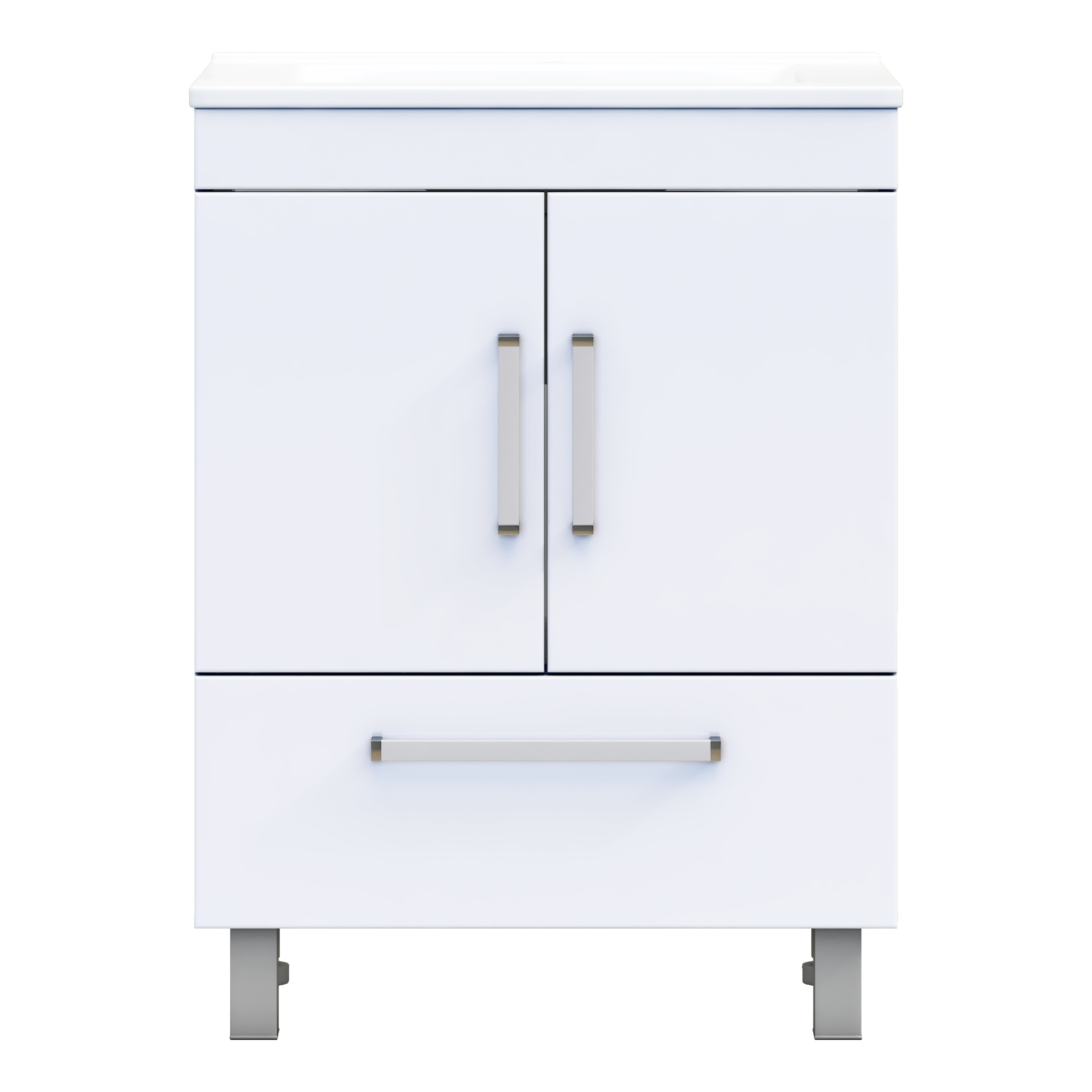 Изображение товара Тумба под раковину Vigo Eggo Квадро 60х46.2х80 см ламинированная ДСП цвет белый