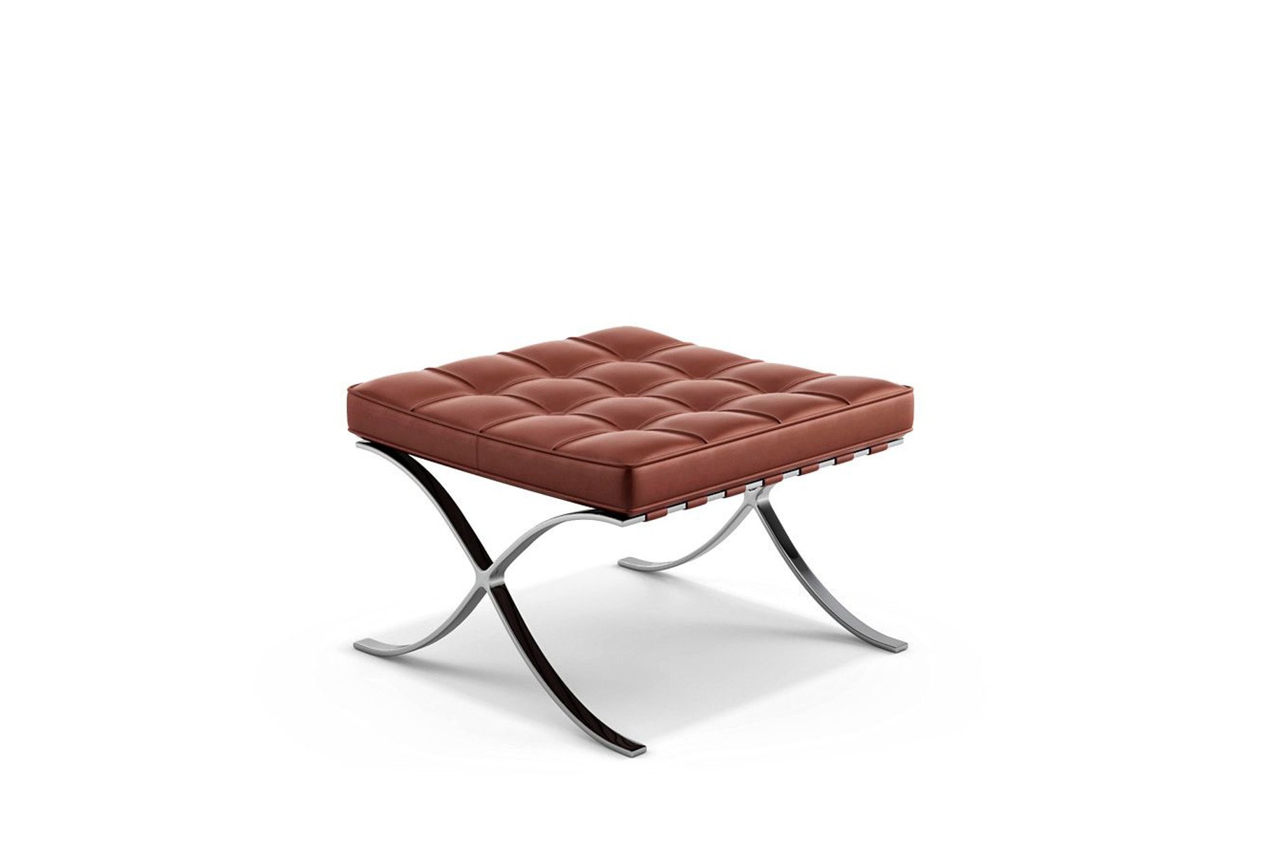 Изображение товара Оттоманка Bradex Home Barcelona 58x42 см металлическая коричневая современные дизайна