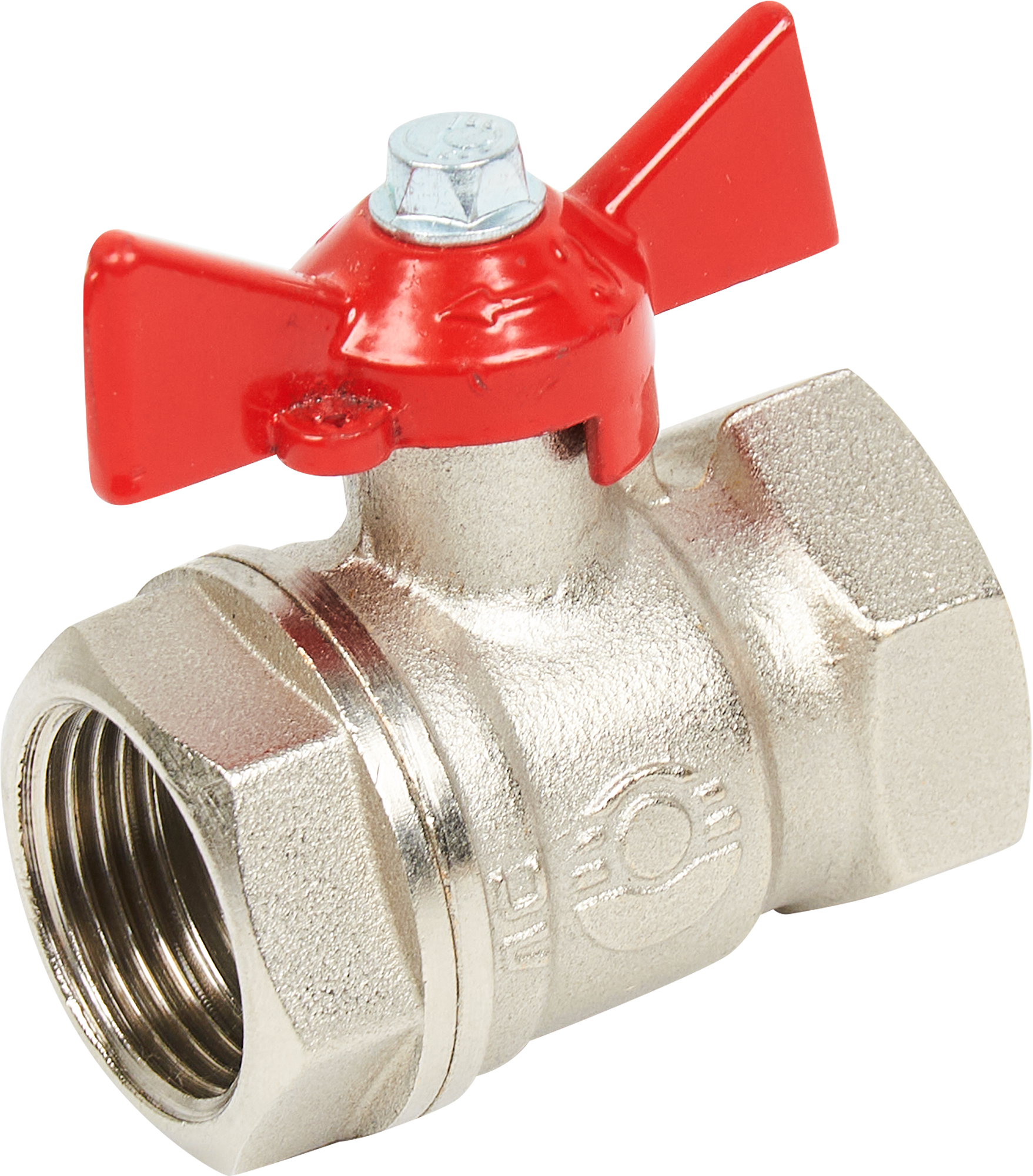 Изображение товара Кран шаровой прямой Valfex DN20 PN40 3/4 ВР латунь ручка бабочка