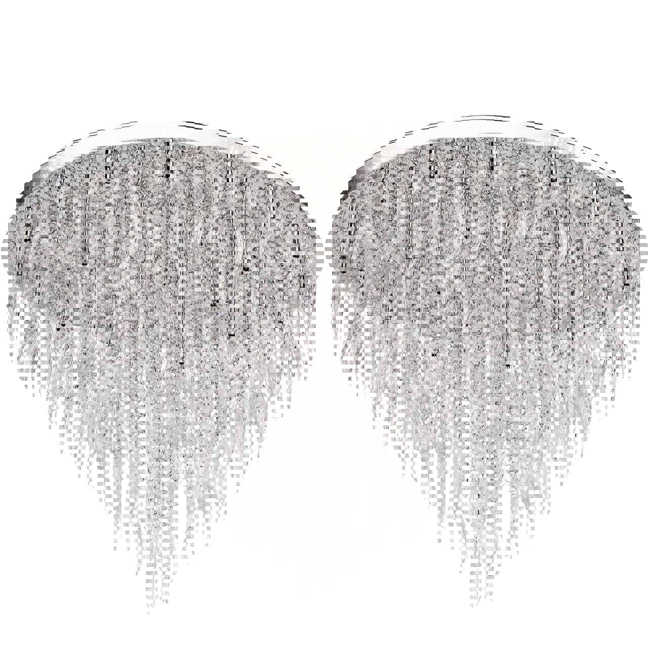 Изображение товара Люстра потолочная светодиодная MW 384018740 на 53 м² с хрустальными подвесками и хромовым основание