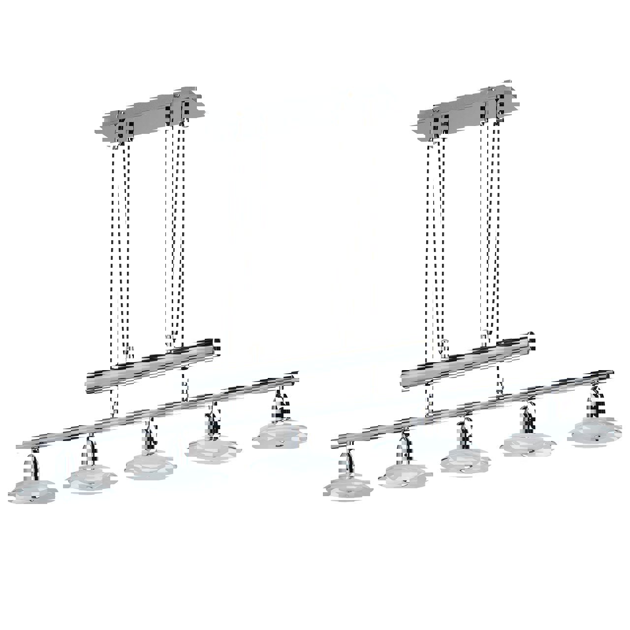 Изображение товара Люстра потолочная светодиодная MW 632012305 8 м² теплый белый свет Серый хром