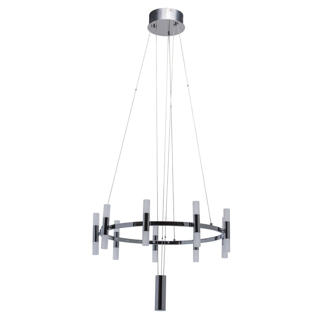 Изображение товара Люстра потолочная светодиодная MW 631012218 20 м² стиль хай-тек серебристая