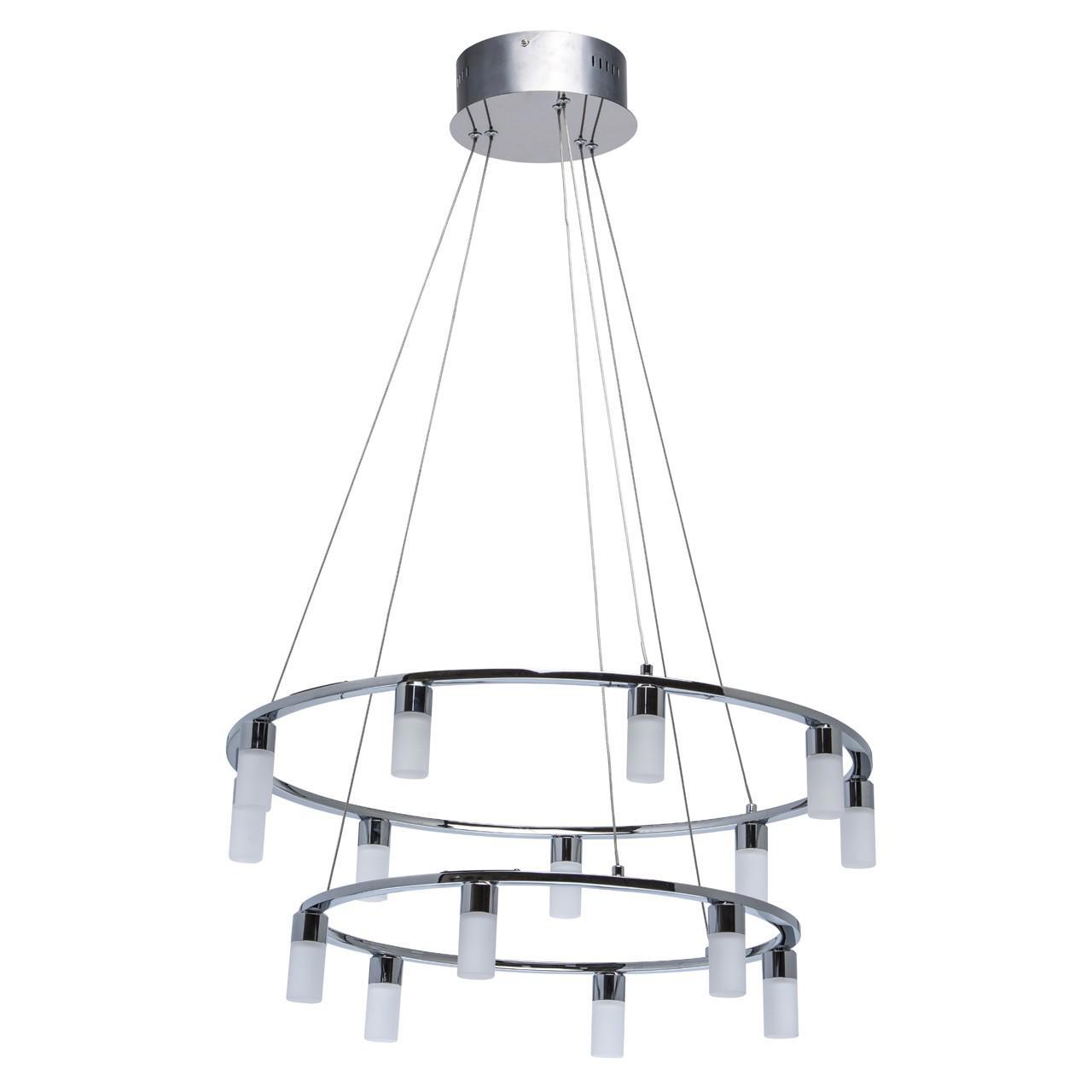 Изображение товара Люстра потолочная светодиодная MW 631012315 28 м² теплый белый свет цвет серый / серебристый