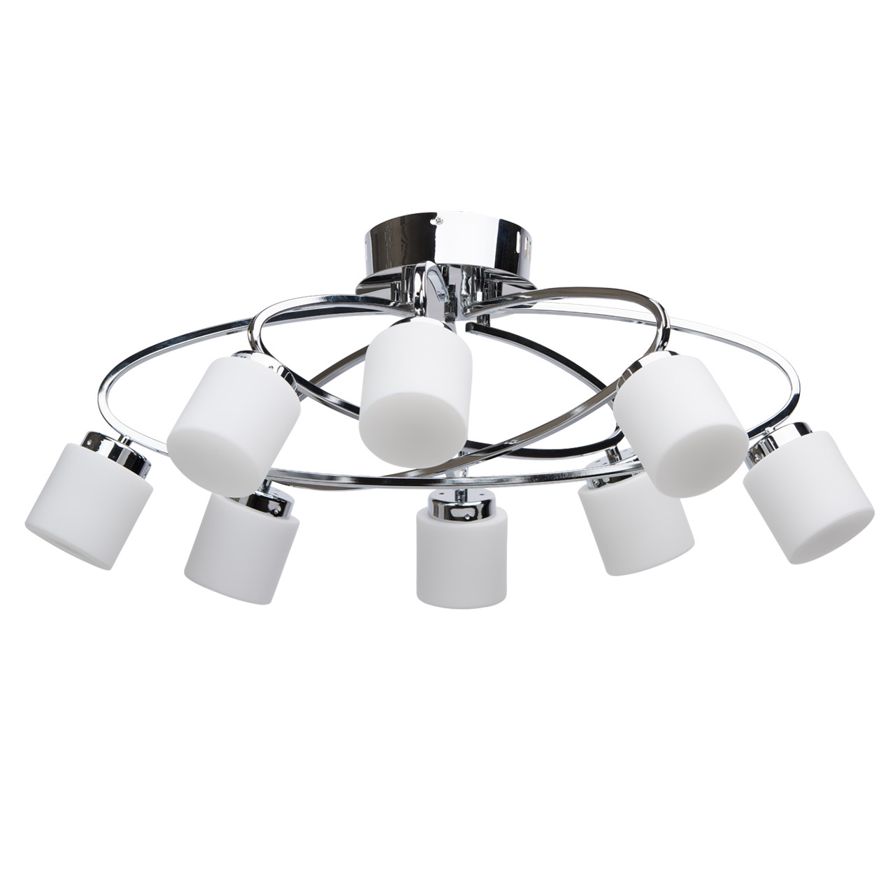 Изображение товара Люстра потолочная светодиодная MW 300011908 17 м² нейтральный белый свет цвет серый / серебристый