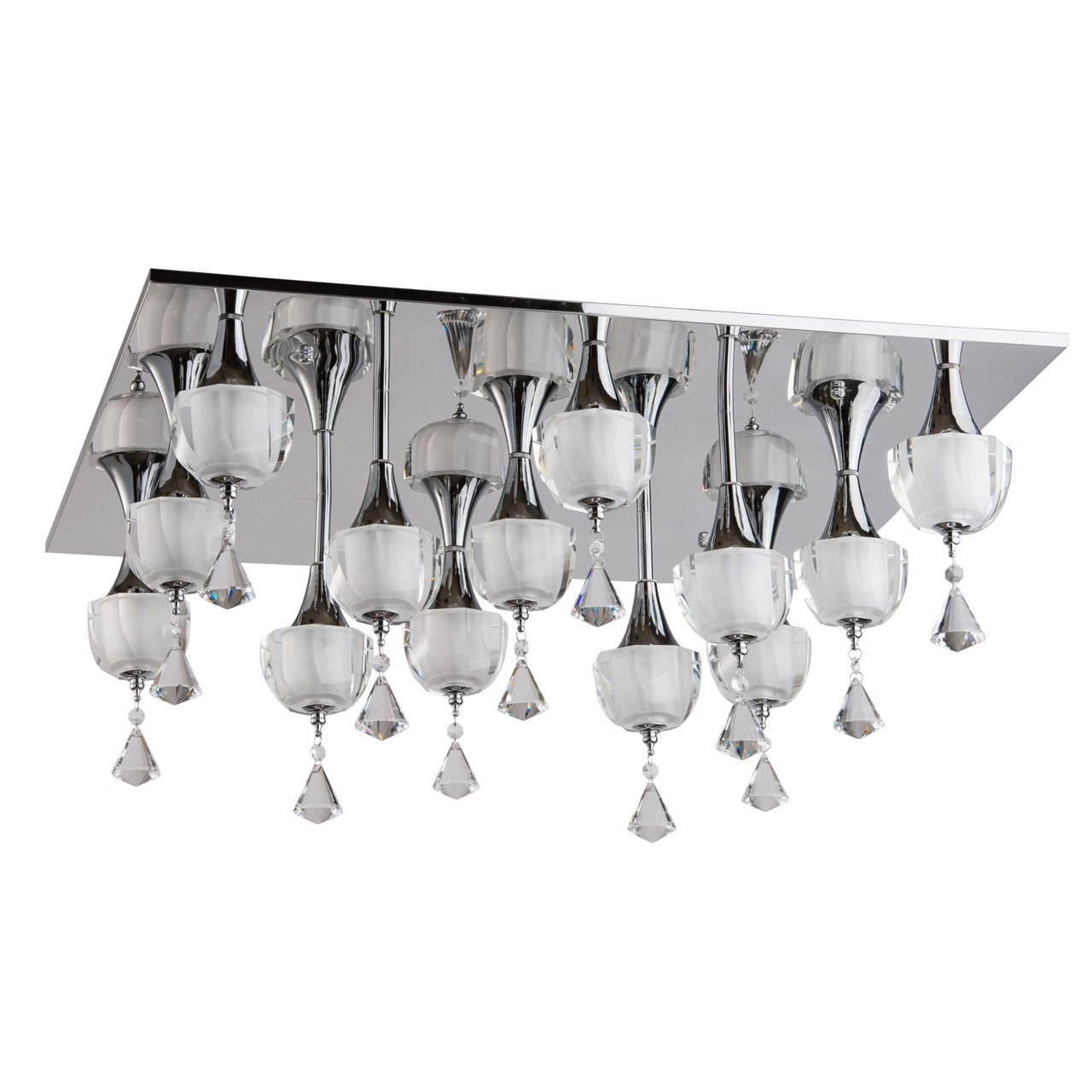 Изображение товара Люстра потолочная светодиодная CHIARO 455010913 28 м² современный дизайн серебристый