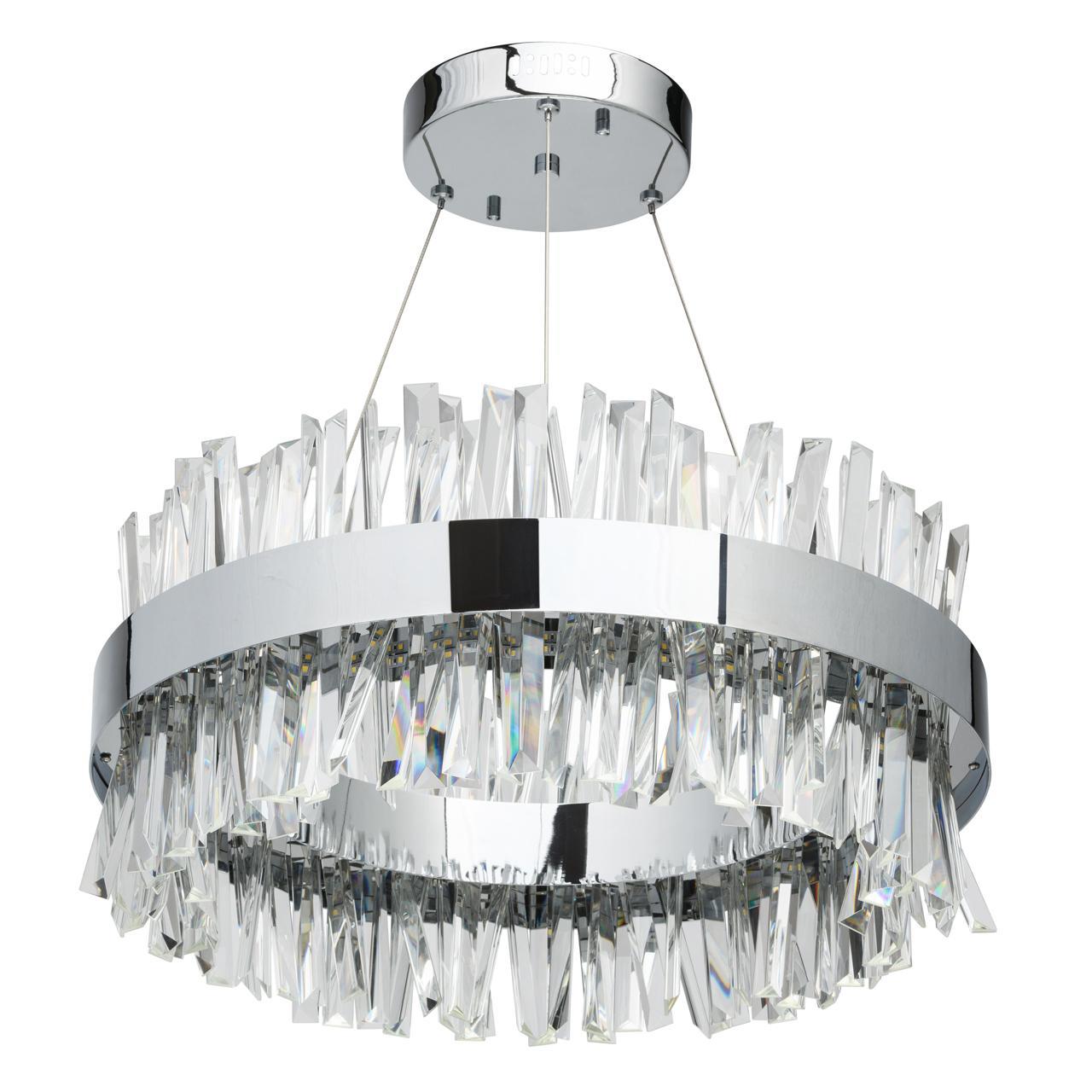 Изображение товара Люстра потолочная светодиодная MW 642012401 16 м² нейтральный белый свет цвет серый / серебристый