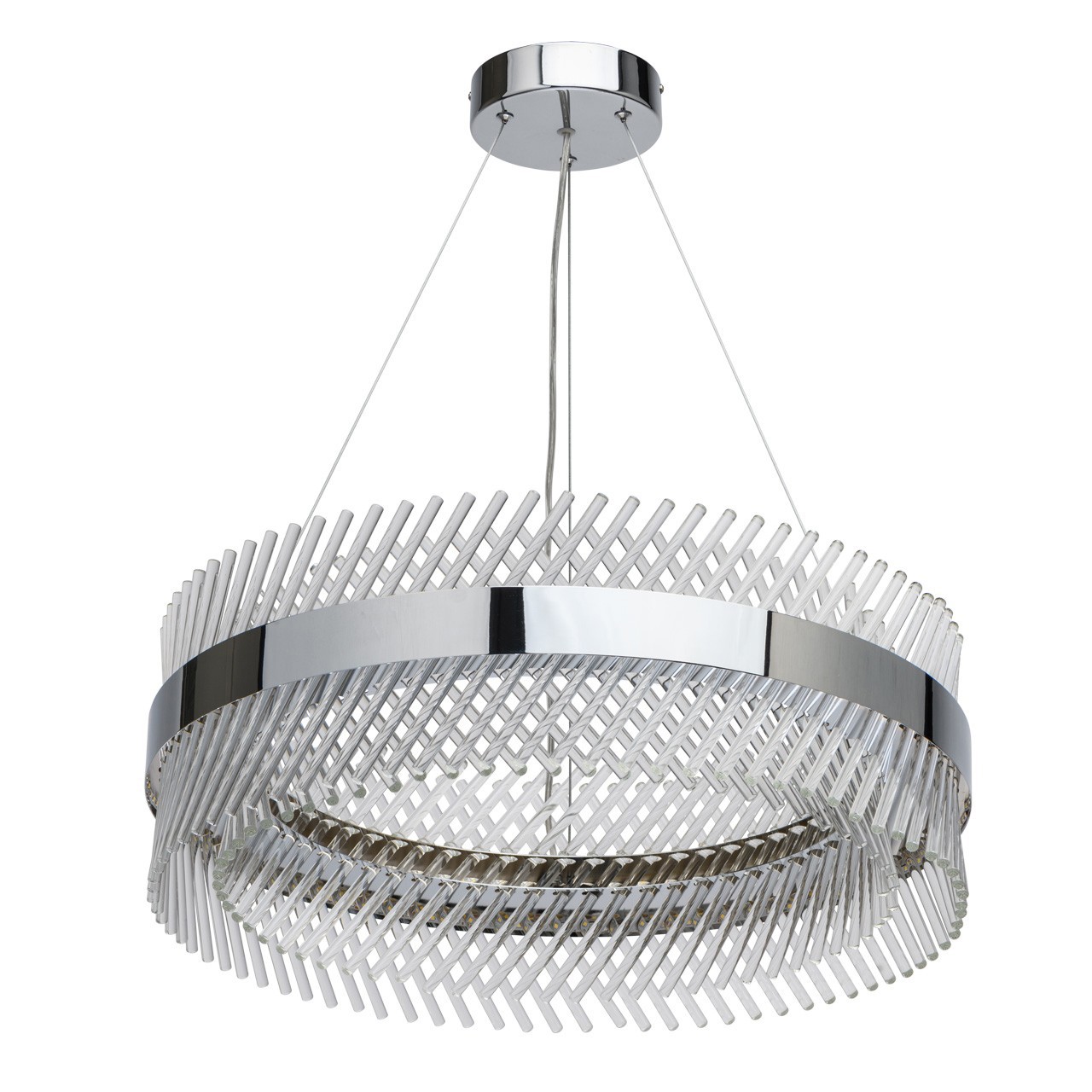 Изображение товара Люстра потолочная светодиодная MW 642013701 29 м² нейтральный белый свет цвет серый / серебристый