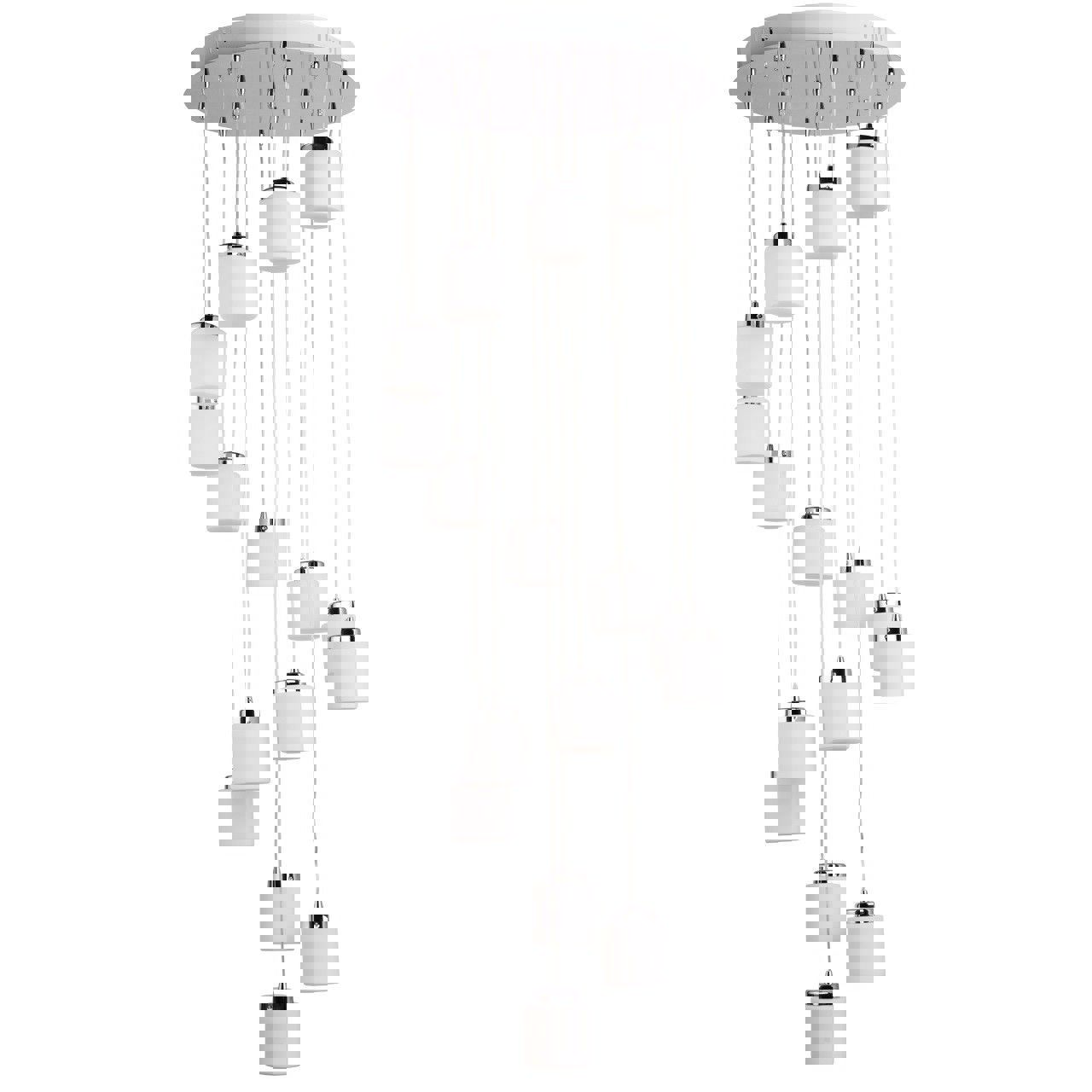 Изображение товара Люстра потолочная светодиодная MW 300012016 для стильных интерьеров 10 м² серебристая