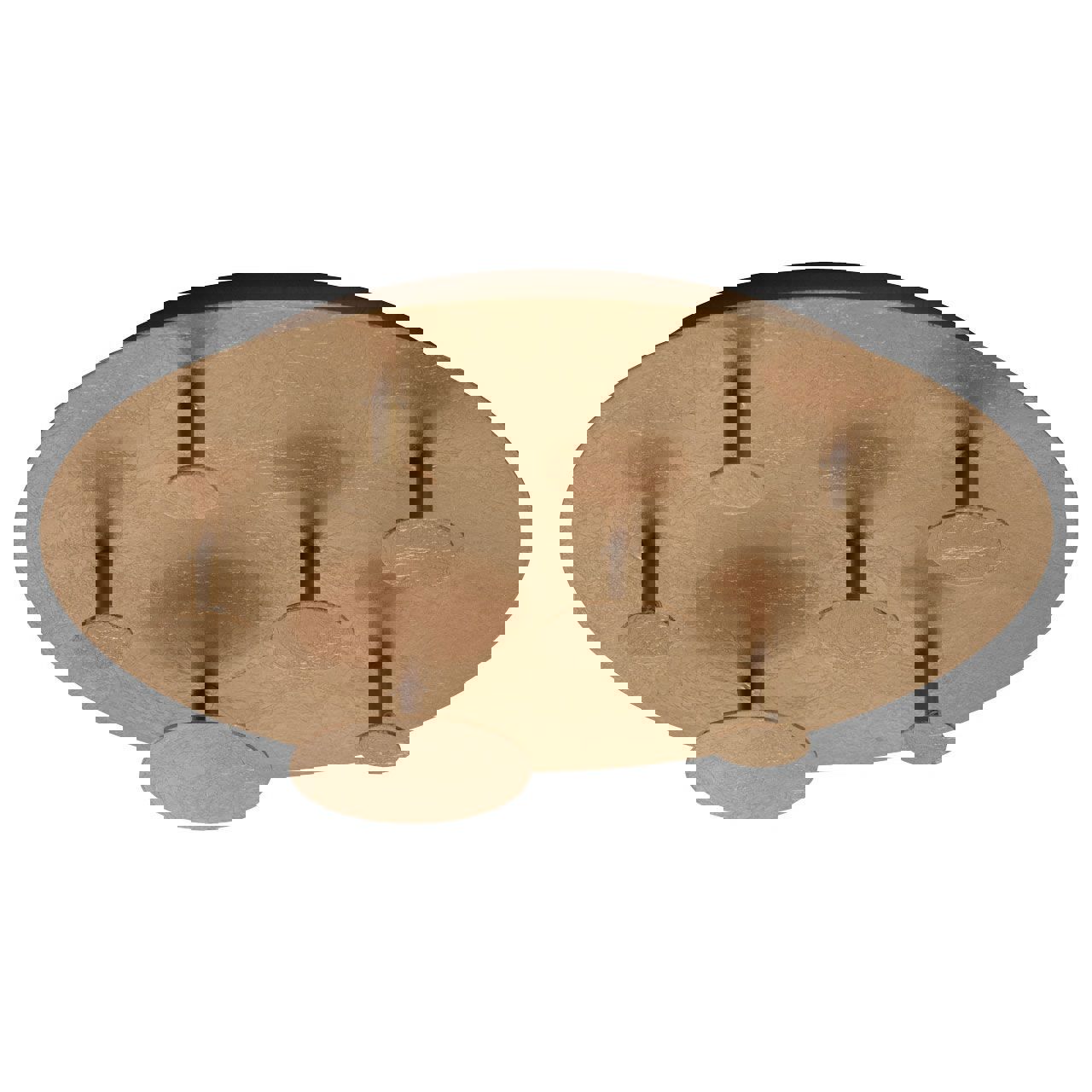 Изображение товара Люстра потолочная светодиодная DE MARKT 452012606 Золотая 10 м²