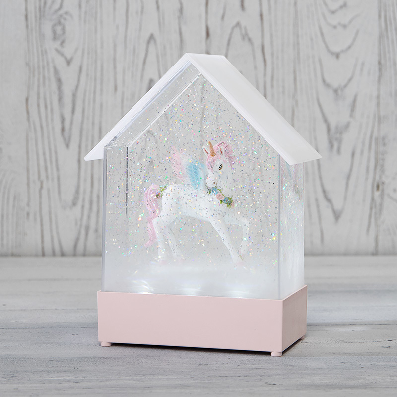 Изображение товара Светящаяся электрическая фигура Единорог Neon-night 501-186 Белый с эффектом циркуляции конфетти