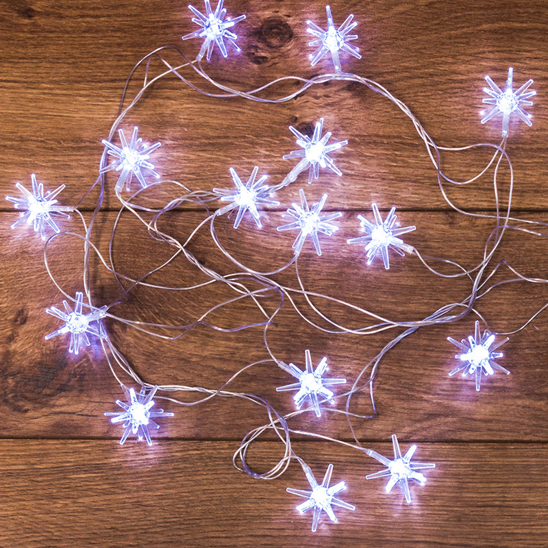 Изображение товара Электрогирлянда комнатная Neon-night 303-036 снежинки 2.8 м 8 режимов