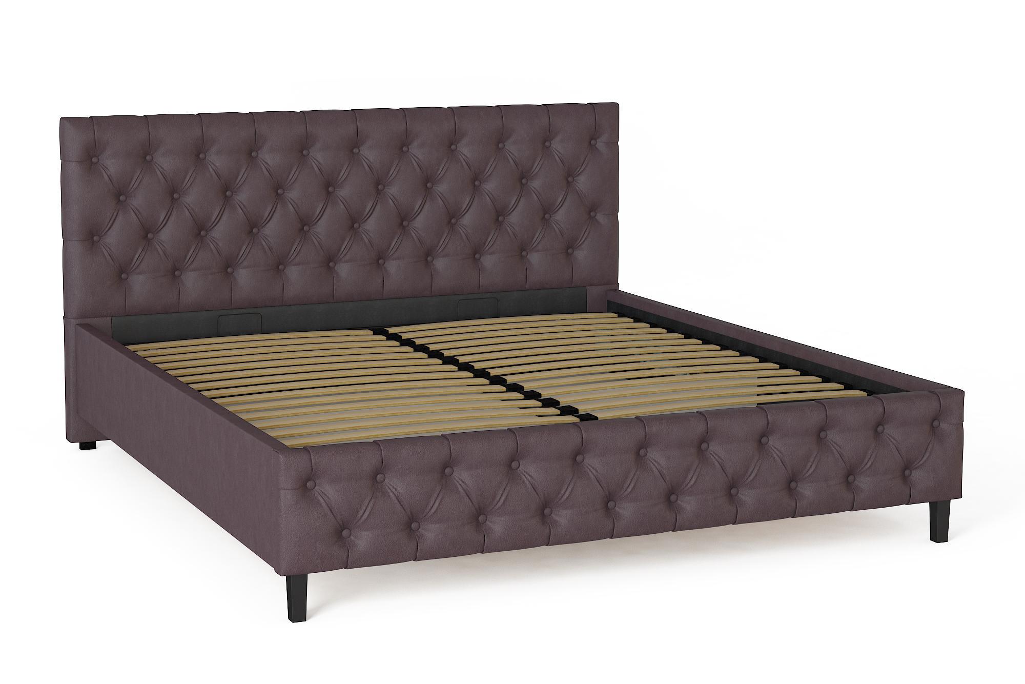 Изображение товара Кровать Смк Джови 730 191.5x104x214 см цвет шоколад