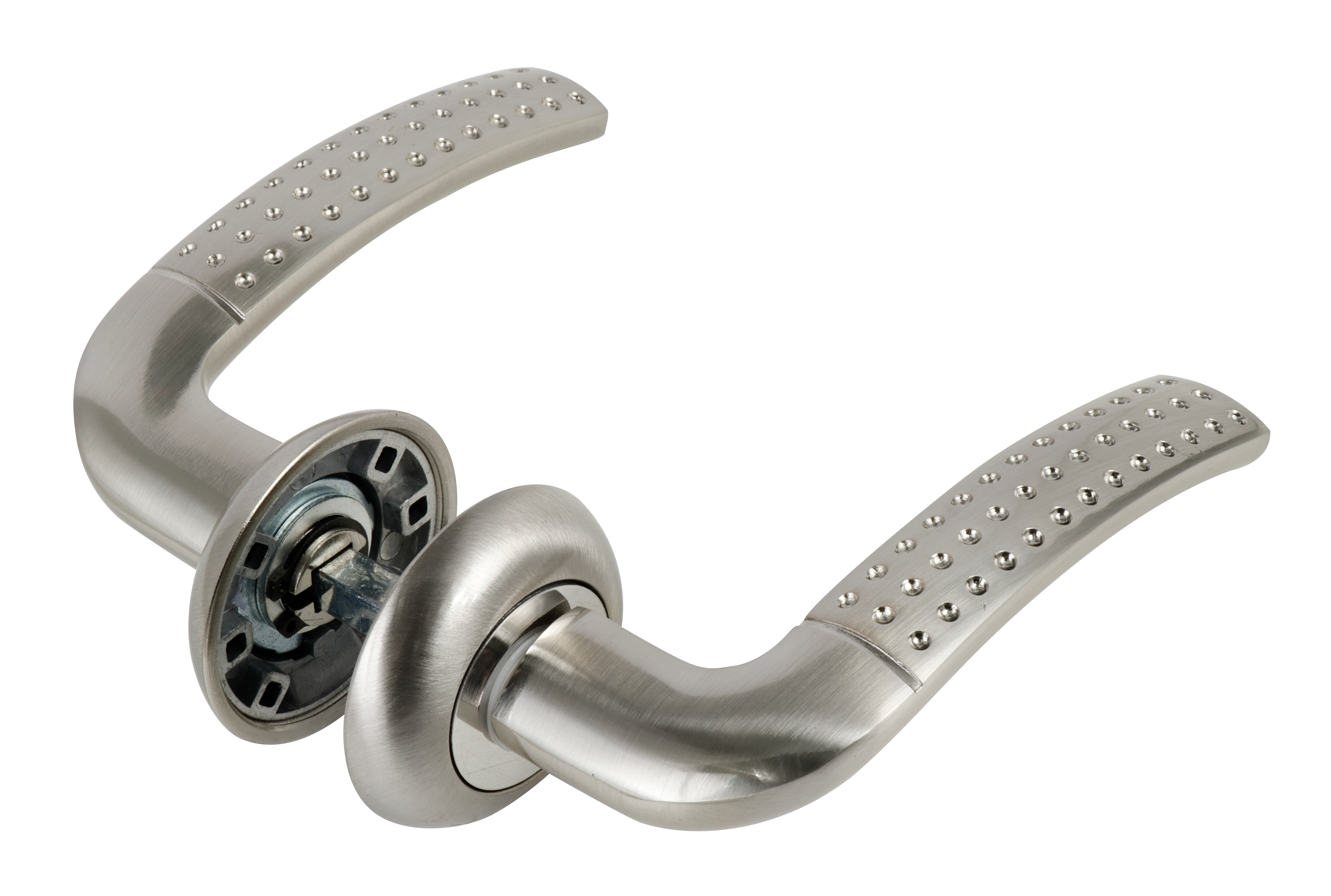 Дверная ручка Edson EDS-10-Z01 без запирания алюминий гальваническое покрытие цвет матовый никель