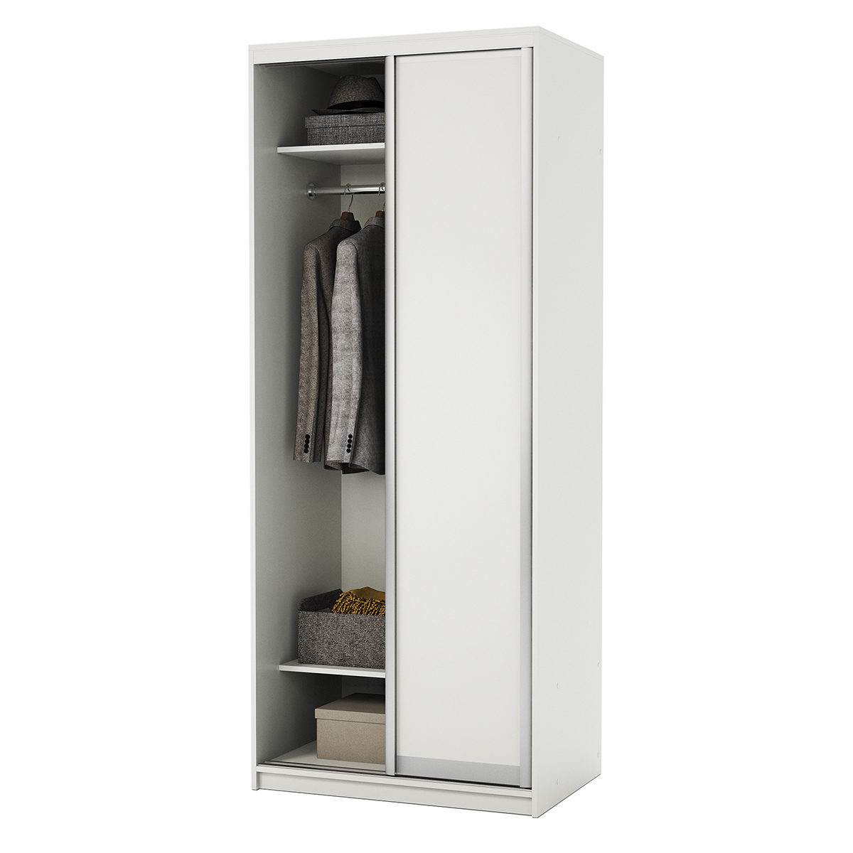 Изображение товара Шкаф-купе Шарм-Дизайн 220x90x60 см 2 двери ЛДСП белый