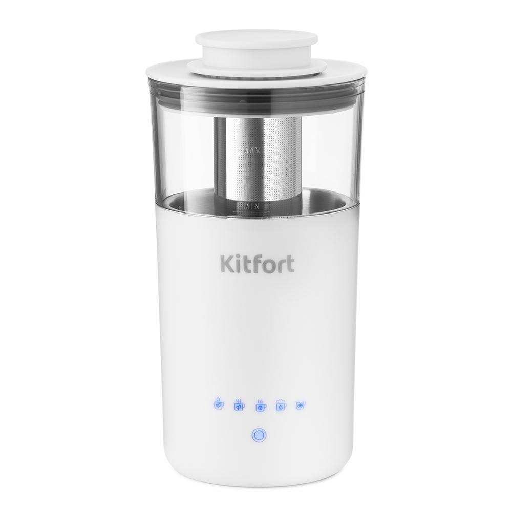 Изображение товара Вспениватель молока Kitfort 9.3x18.8x9.3 цвет белый