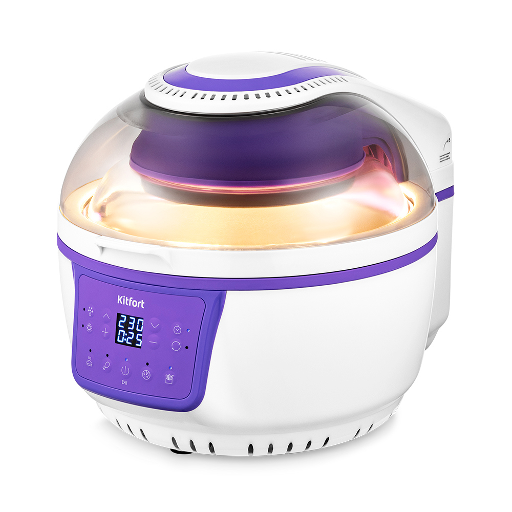 Изображение товара Аэрогриль Kitfort КТ-2242 фиолетовый электронное управление 1400 Вт