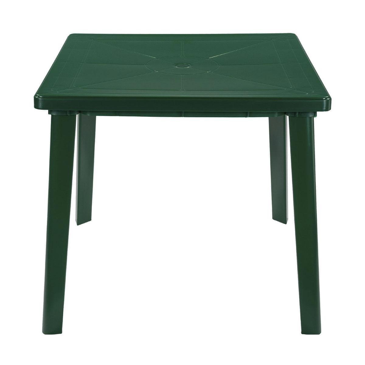Изображение товара Нераздвижной садовый стол Стандарт 130-0019 71x80x80 см пластик зеленый