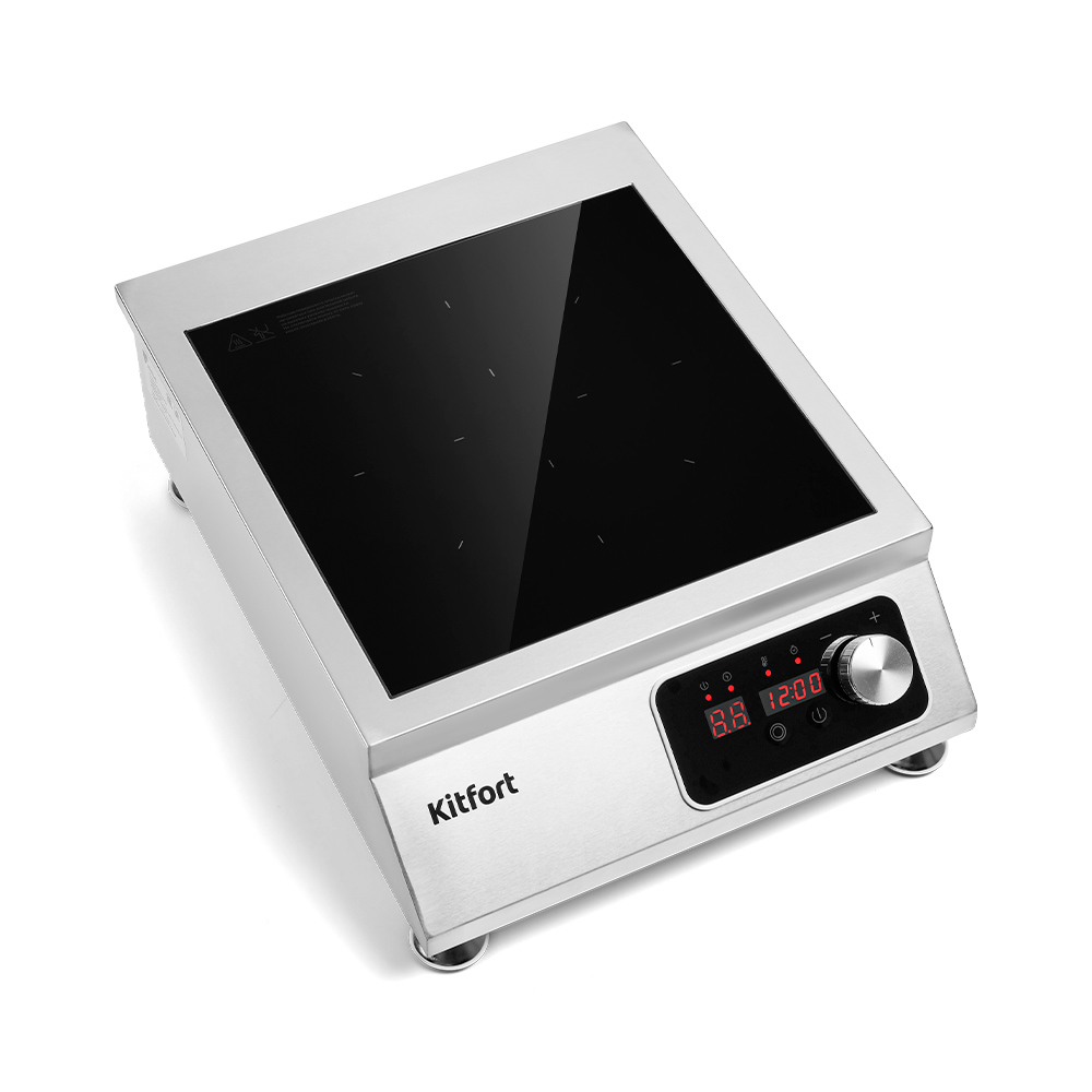 Изображение товара Электрическая настольная плита Kitfort КТ-143 34.50 см 1 конфорка цвет серебристый