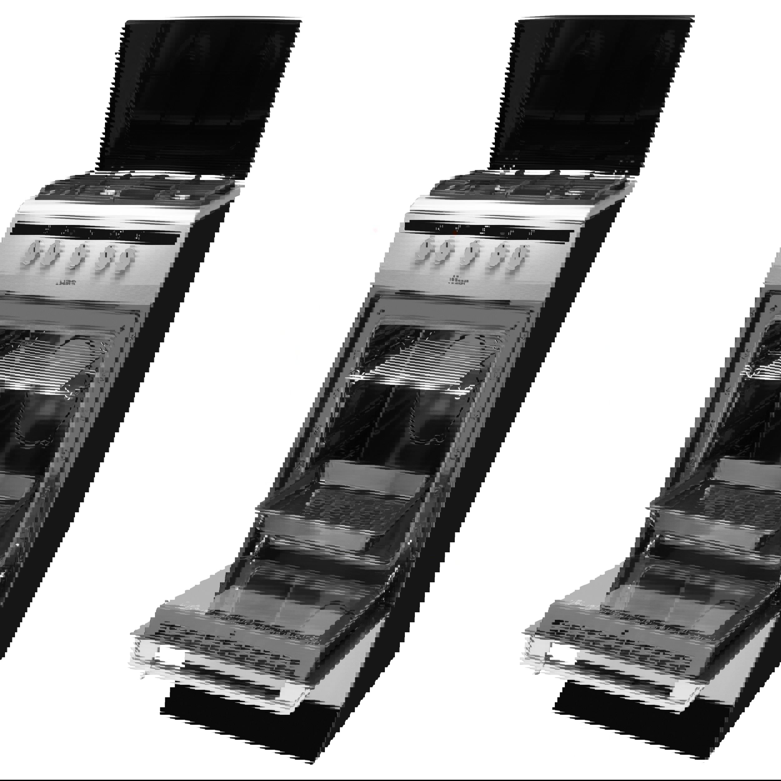 Изображение товара Газоэлектрическая плита HANSA FCMX63022 60 см духовка паровая нержавеющая сталь