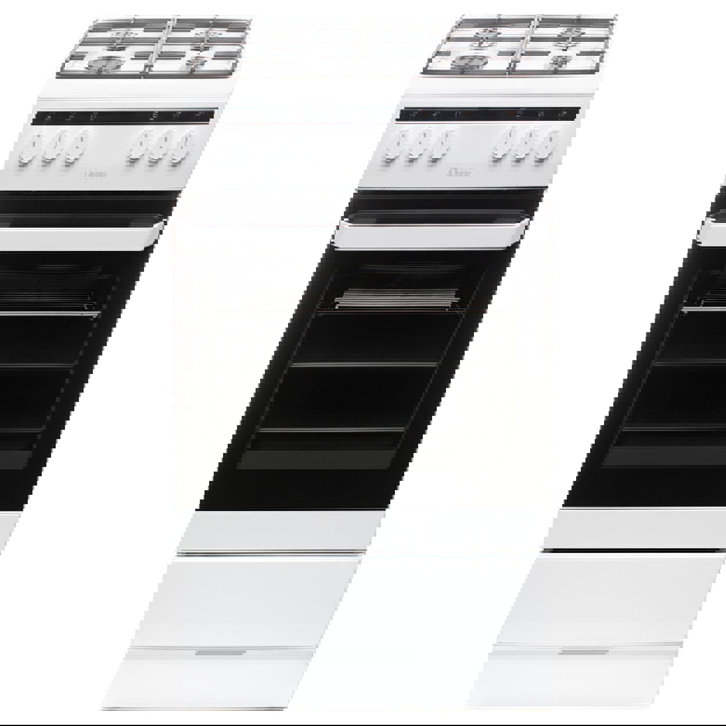 Изображение товара Газоэлектрическая плита HANSA FCMW58020 с духовкой 50 см белая