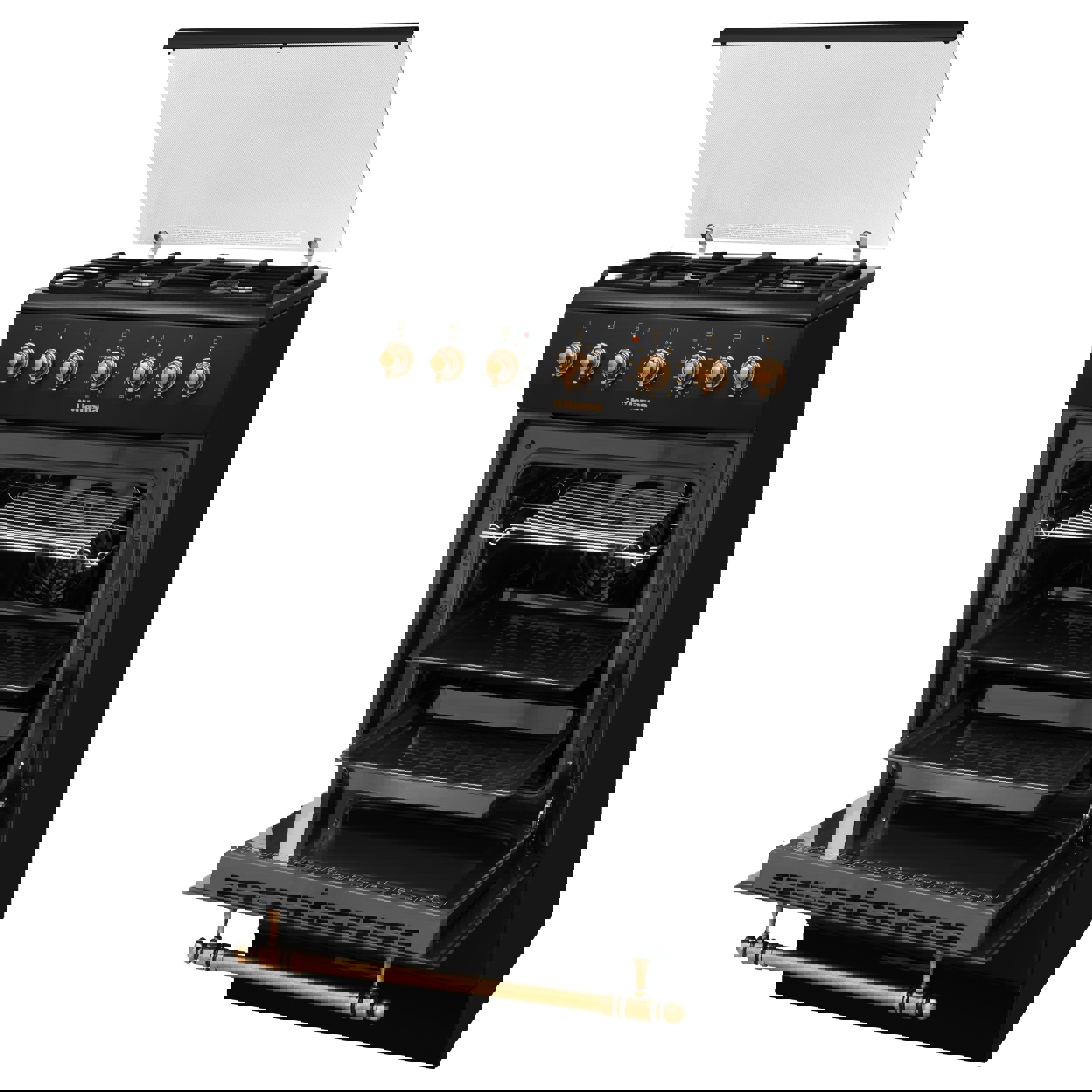 Изображение товара Газоэлектрическая плита Hansa FCMW53010 50x85x60 см с духовкой и электроподжигом