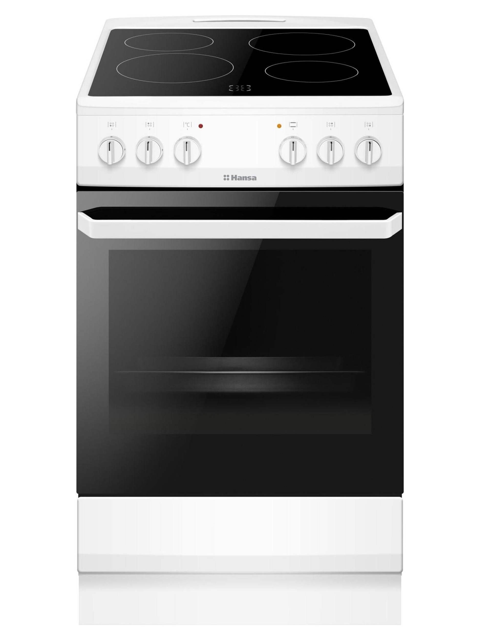 Изображение товара Электроплита Hansa FCCW580009 стеклокерамическая с духовкой 50 см белая