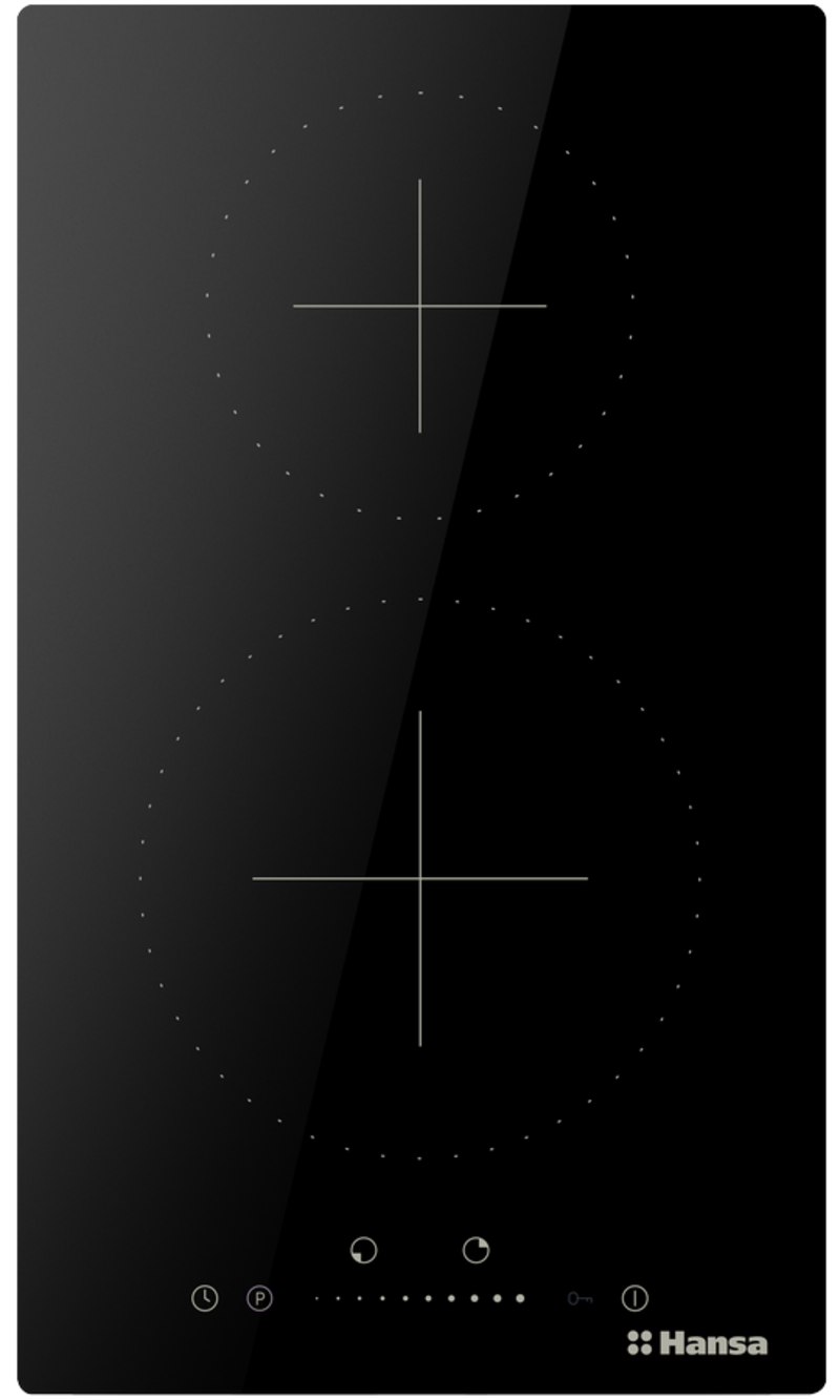 Изображение товара Индукционная варочная панель Hansa BHIW38397 2 конфорки 29 см черная