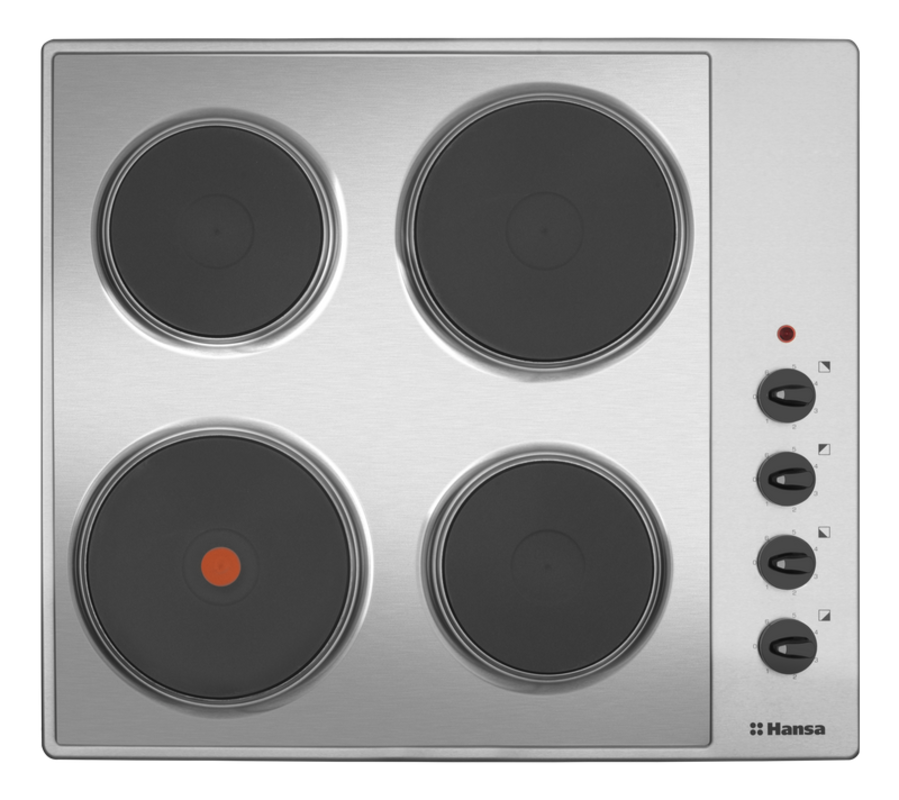 Изображение товара Электрическая варочная панель Hansa BHEI601060 59 см 4 конфорки цвет нержавеющая сталь
