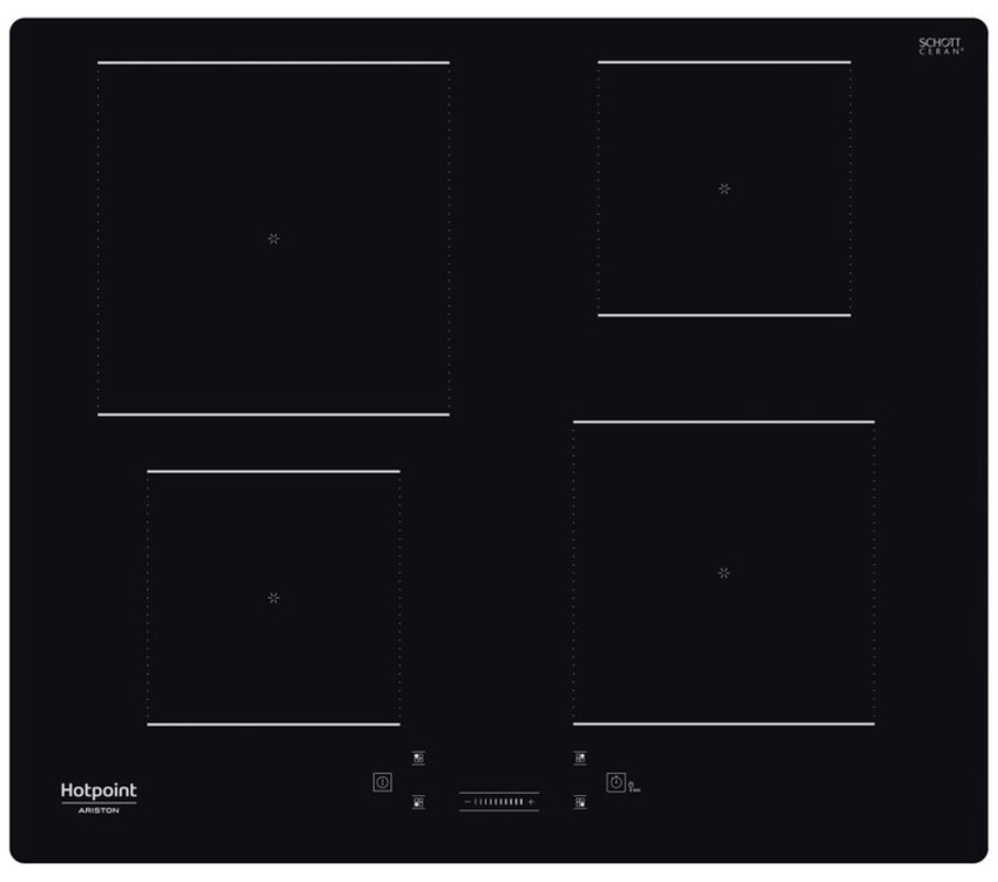 Изображение товара Индукционная варочная панель Hotpoint HQ 1760S NE 59 см 4 конфорки цвет черный