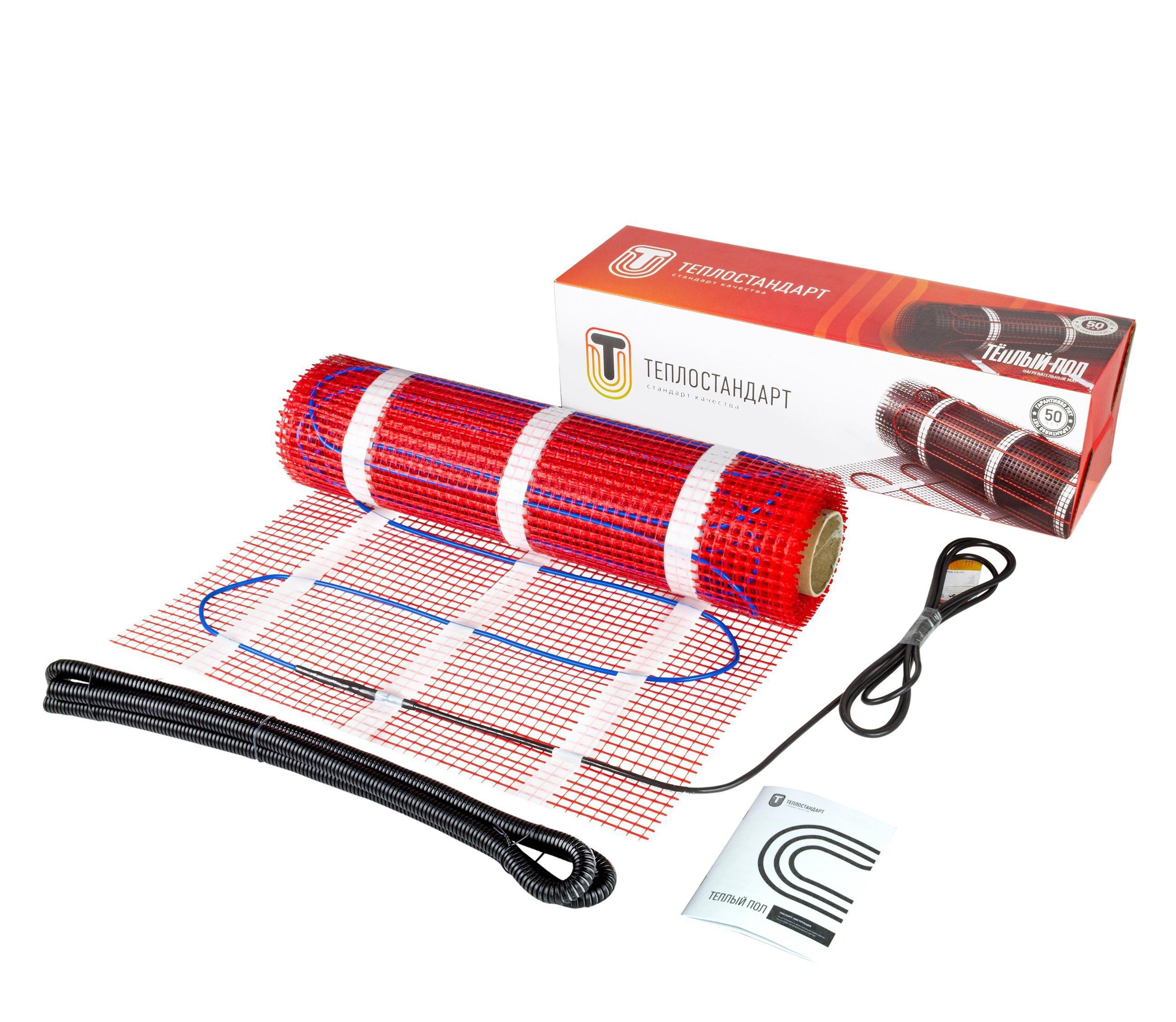Изображение товара Нагревательный мат для теплого пола Теплостандарт 3 м² 450 Вт