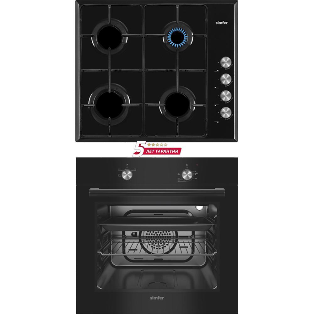 Изображение товара Комплект бытовой техники 2 предмета Simfer S64B470 цвет черный Изображение товара Комплект бытовой техники 2 предмета Simfer S64B470 цвет черный