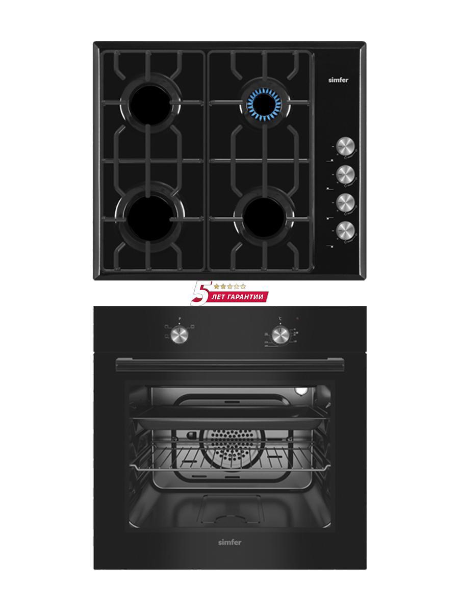 Изображение товара Комплект бытовой техники 2 предмета Simfer S64B570 цвет черный Изображение товара Комплект бытовой техники 2 предмета Simfer S64B570 цвет черный