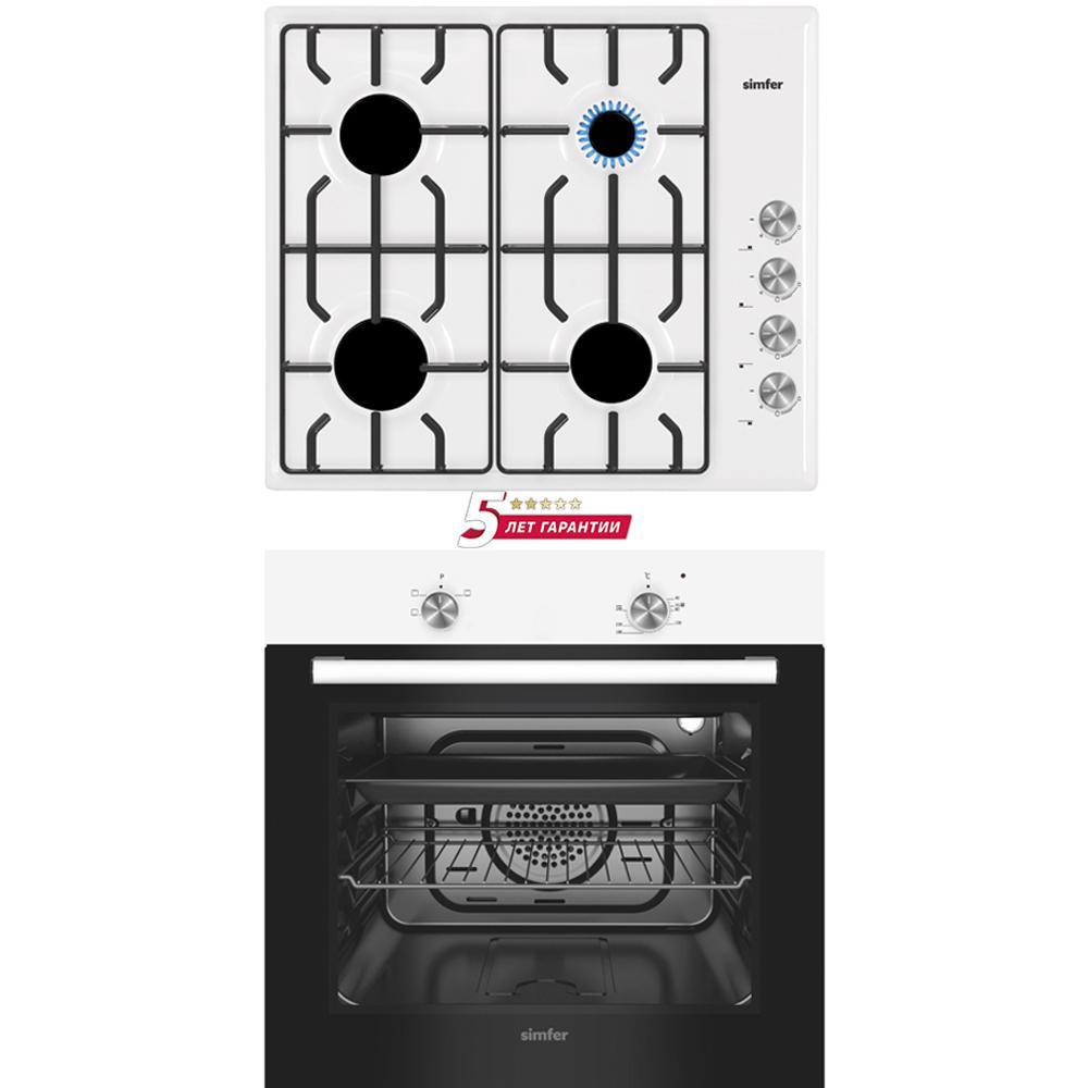 Изображение товара Комплект бытовой техники 2 предмета Simfer S64W471 цвет белый Изображение товара Комплект бытовой техники 2 предмета Simfer S64W471 цвет белый